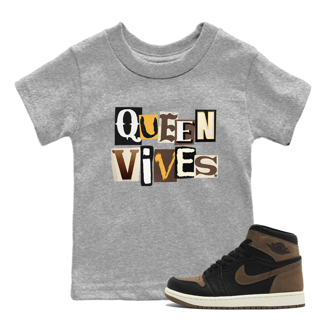 Queen Vibes snkmatch Tee Kids - Air Jordan 1 Palomino