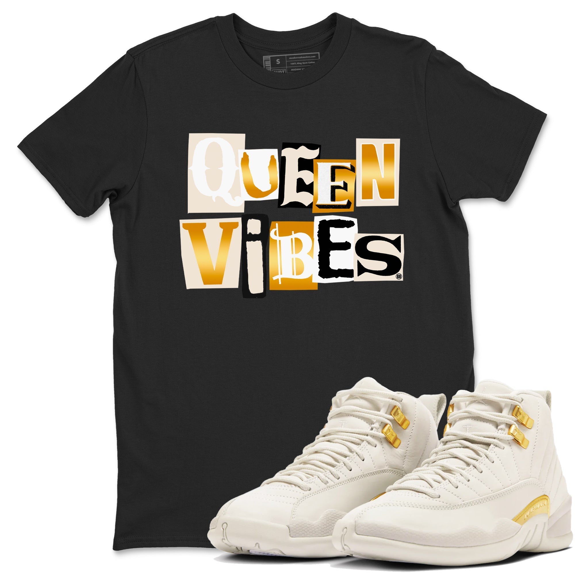 Queen Vibes snkmatch Tees - Air Jordan 12 Phantom