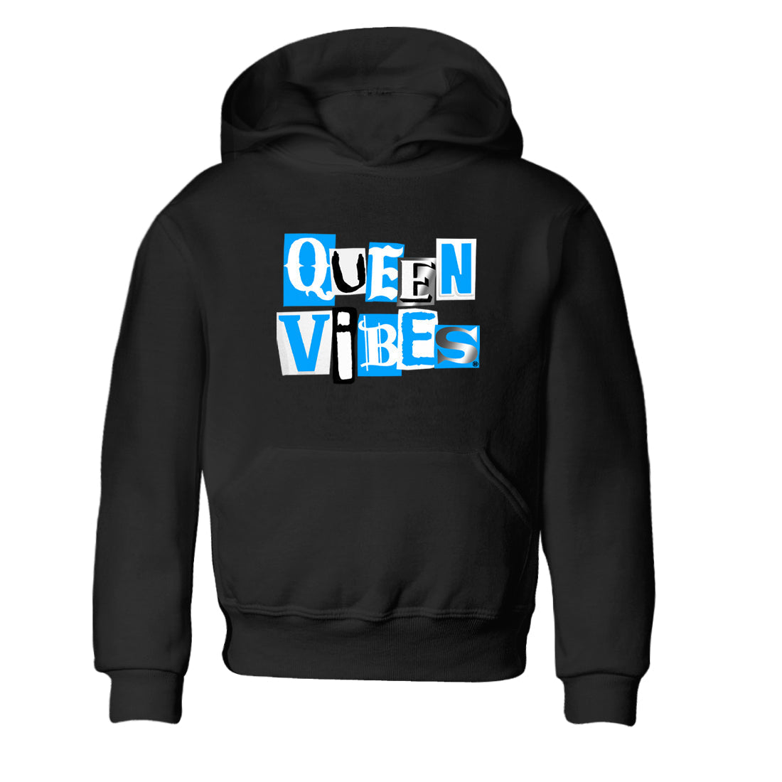 Queen Vibes snkmatch Tees Kids - Air Jordan 12 White and University Blue