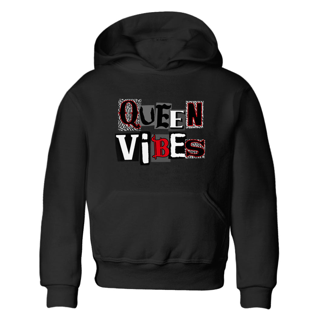 Queen Vibes snkmatch Tees Kids - Air Jordan 3 Black Cement