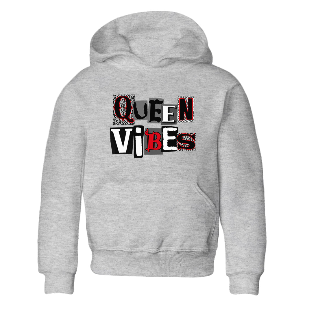 Queen Vibes snkmatch Tees Kids - Air Jordan 3 Black Cement