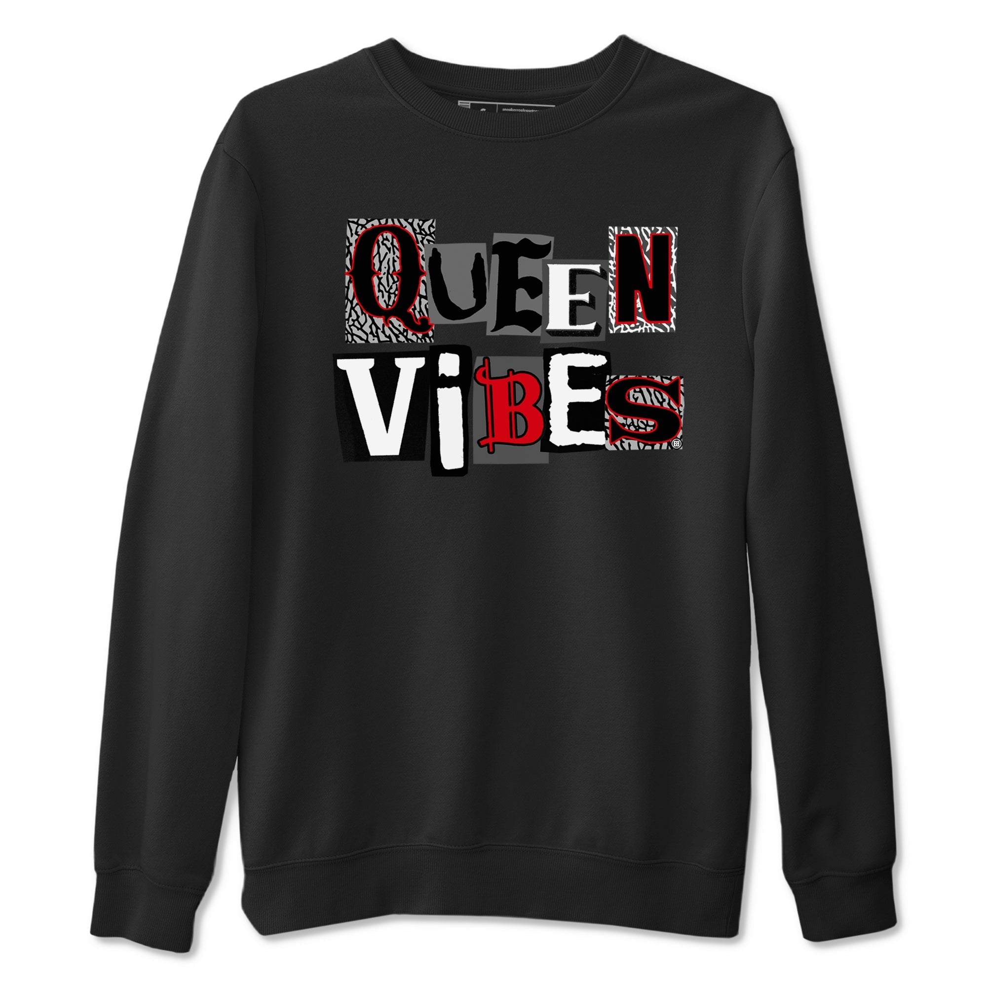 Queen Vibes snkmatch Tees - Air Jordan 3 Black Cement