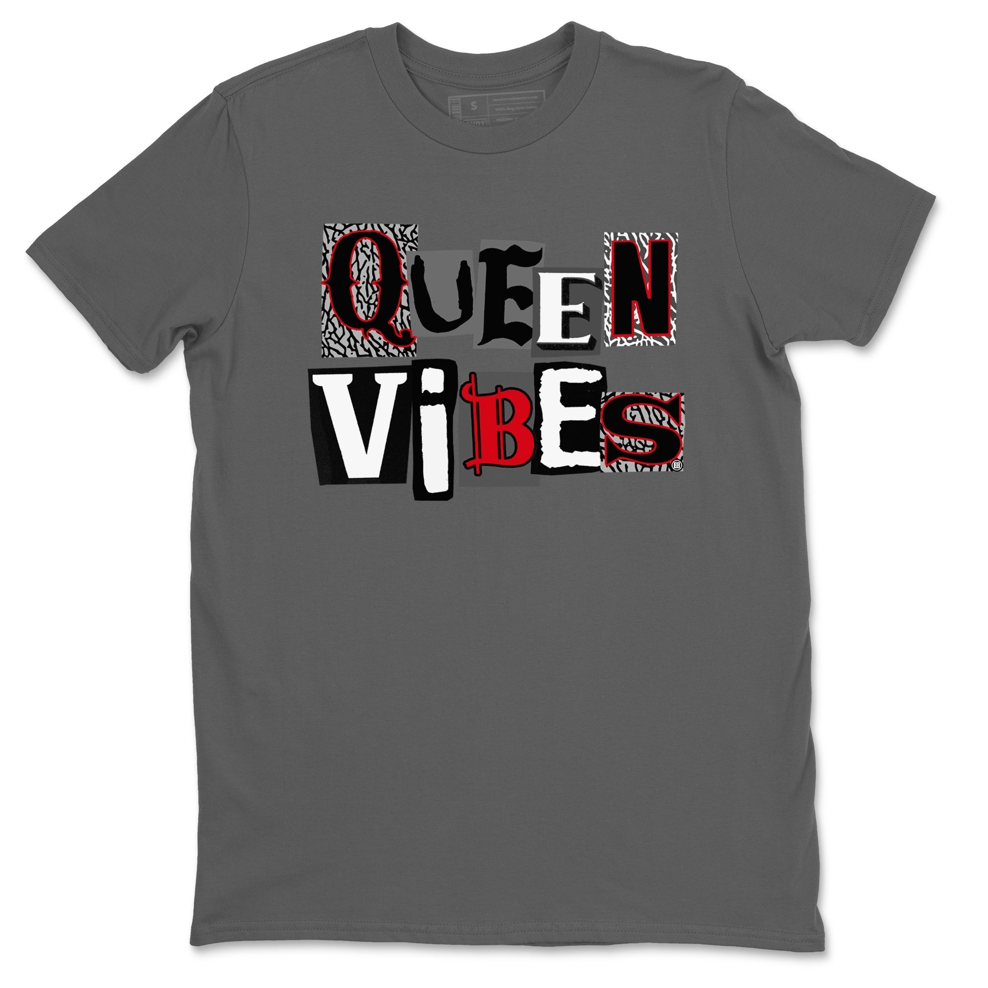 Queen Vibes snkmatch Tees - Air Jordan 3 Black Cement