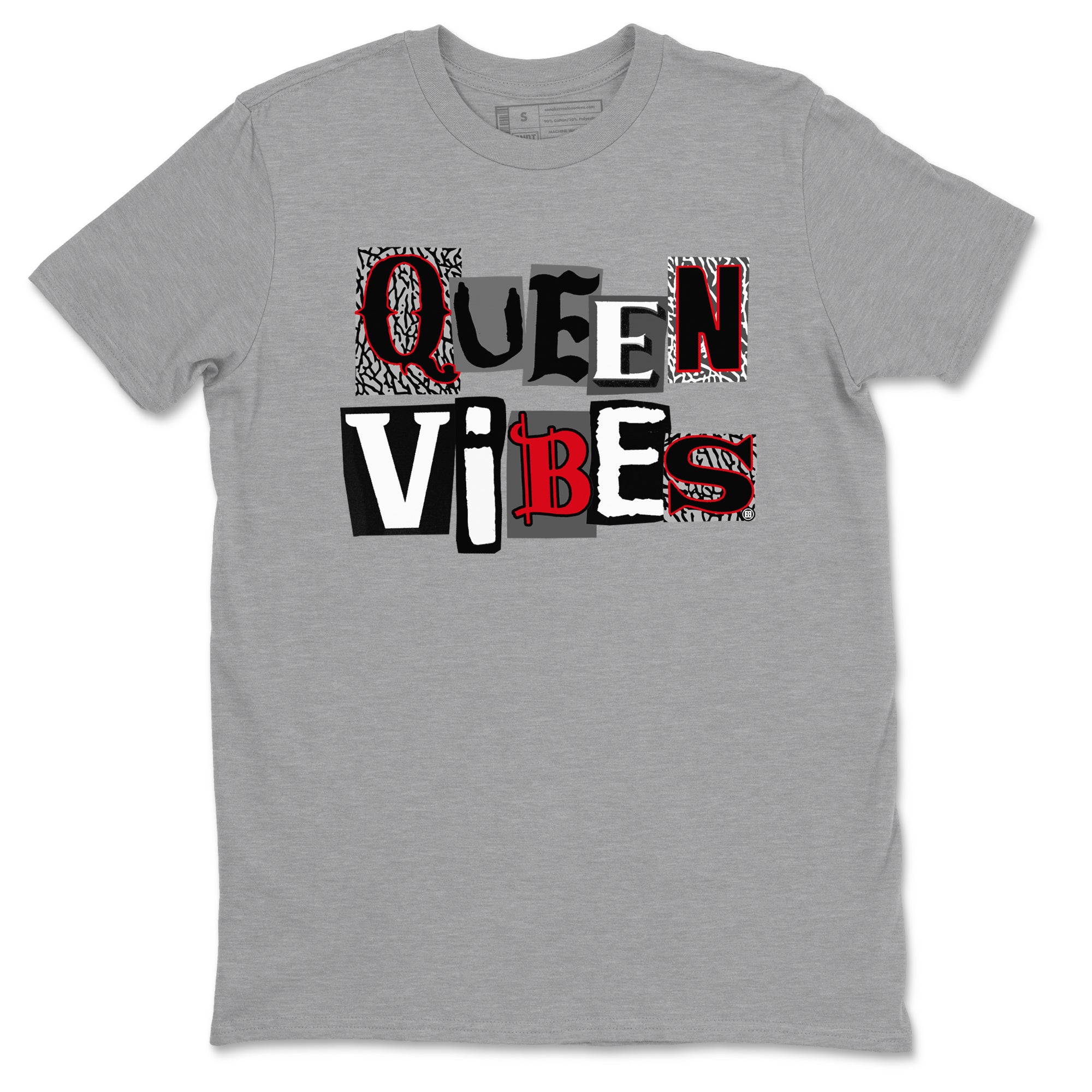 Queen Vibes snkmatch Tees - Air Jordan 3 Black Cement