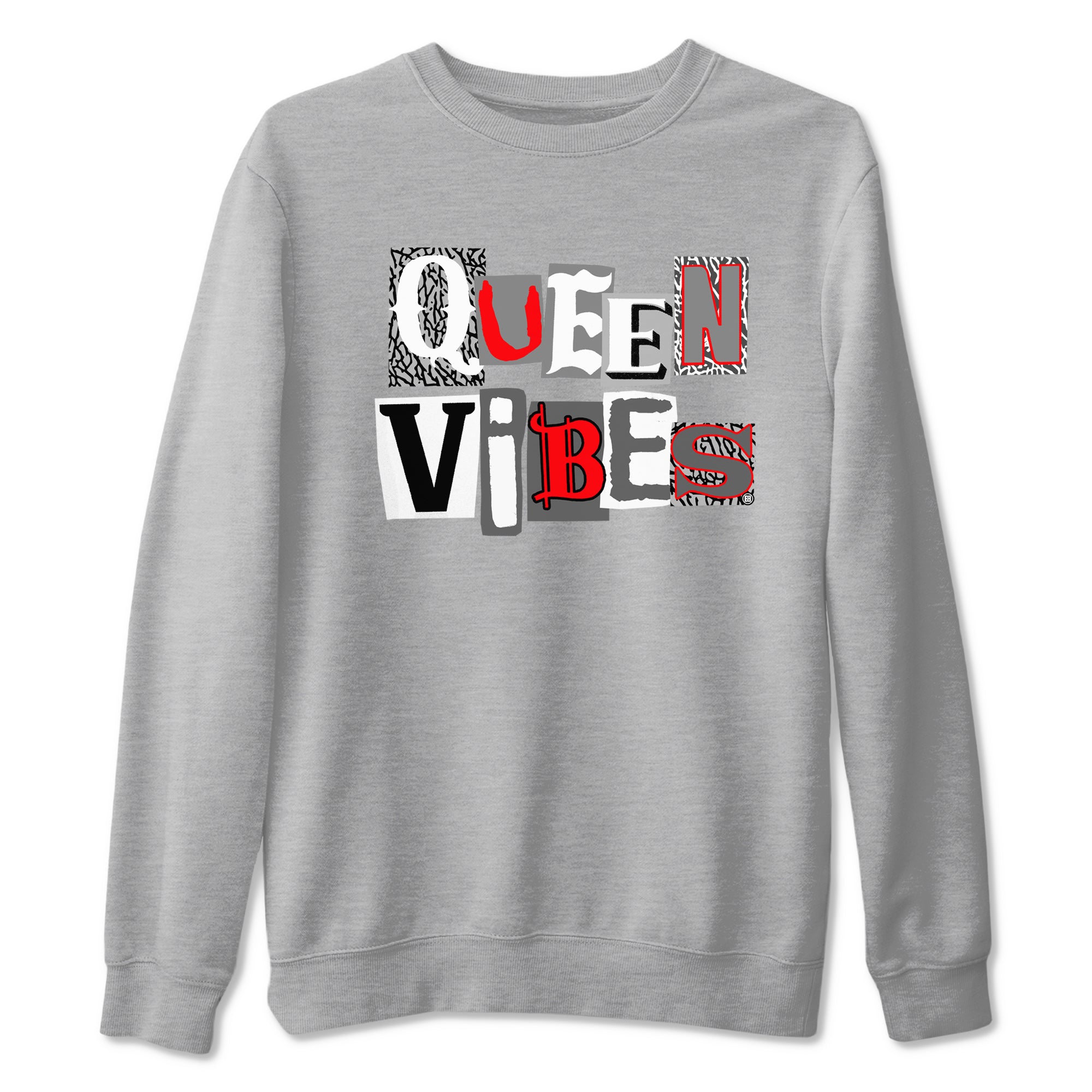 Queen Vibes snkmatch Tees - Air Jordan 3 Cement Grey
