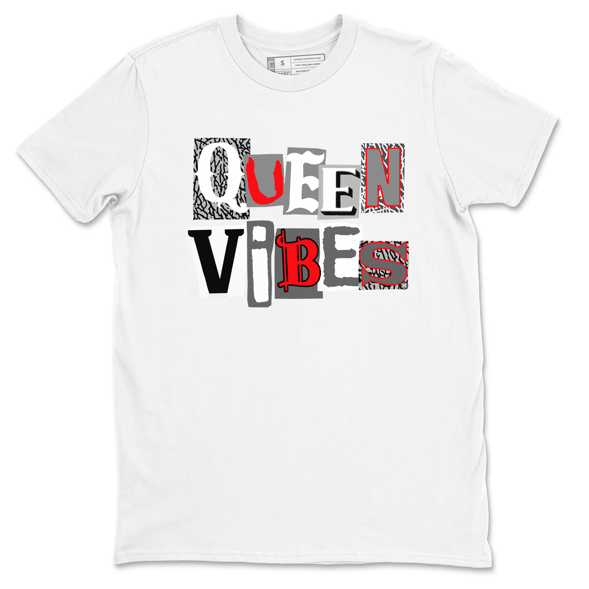 Queen Vibes snkmatch Tees - Air Jordan 3 Cement Grey