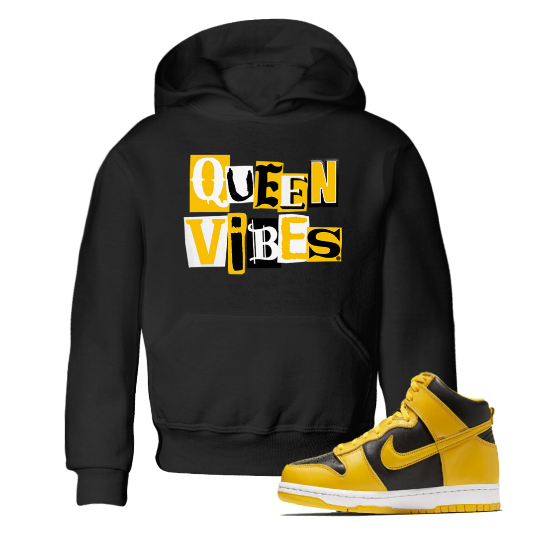 Queen Vibes snkmatch Tees Kids - Dunk High Pollen