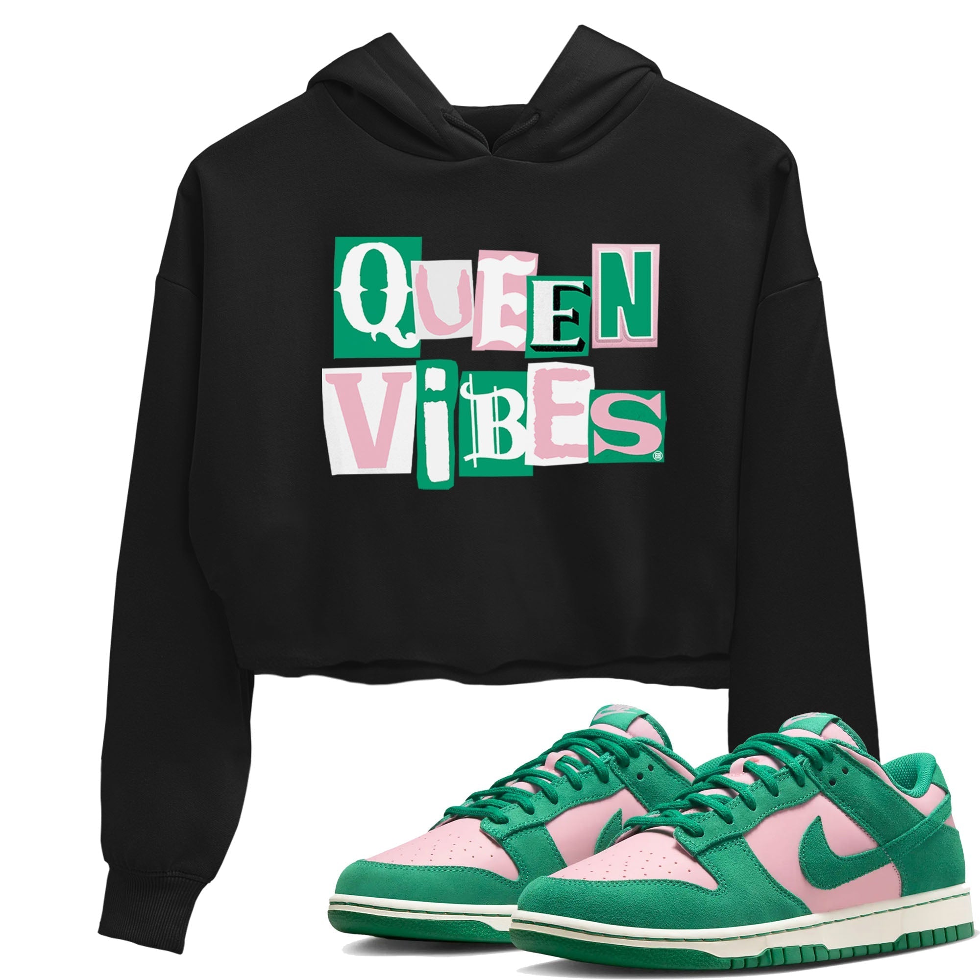Queen Vibes snkmatch Women's Top - Dunk Medium Soft Pink Malachite