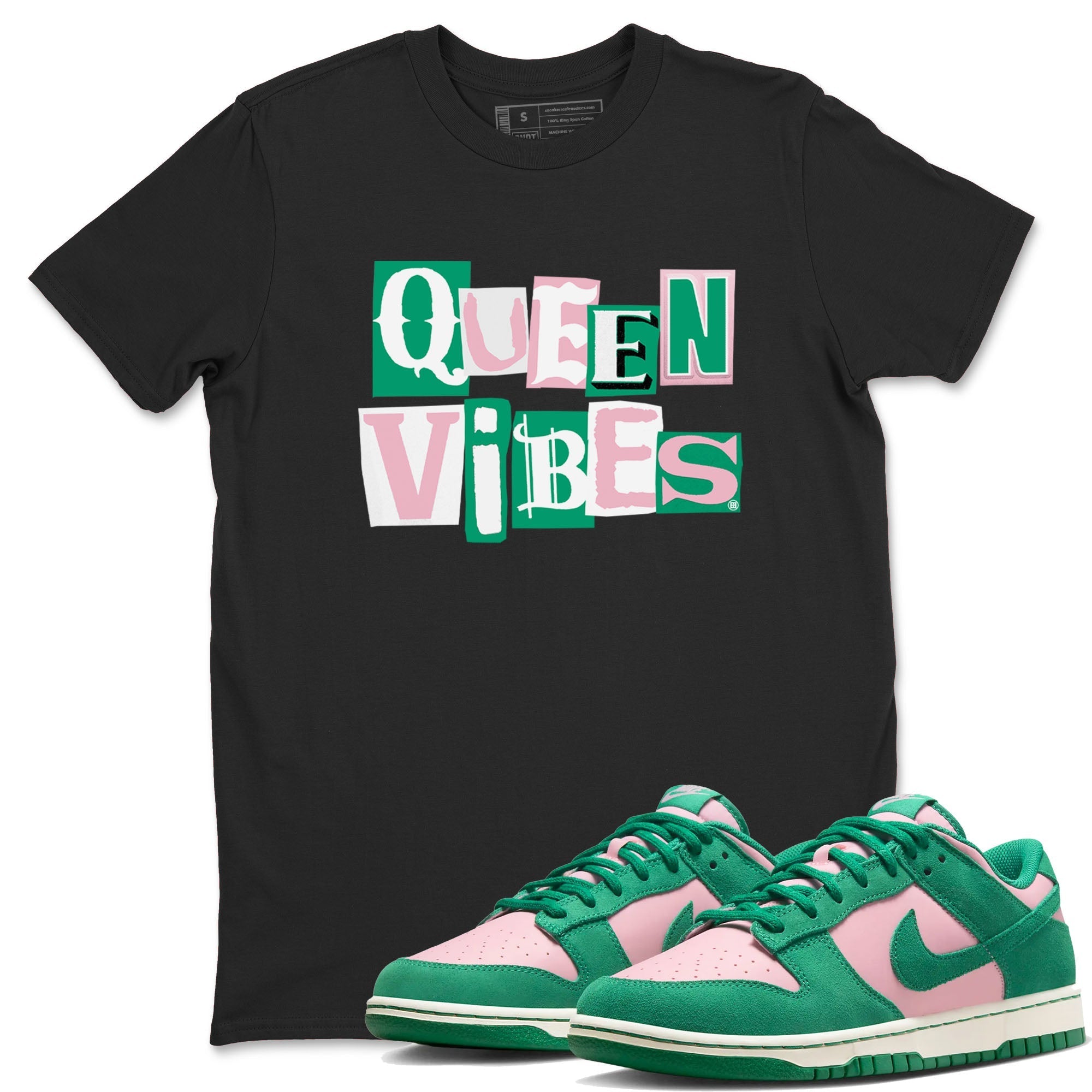 Queen Vibes snkmatch Tees - Dunk Medium Soft Pink Malachite