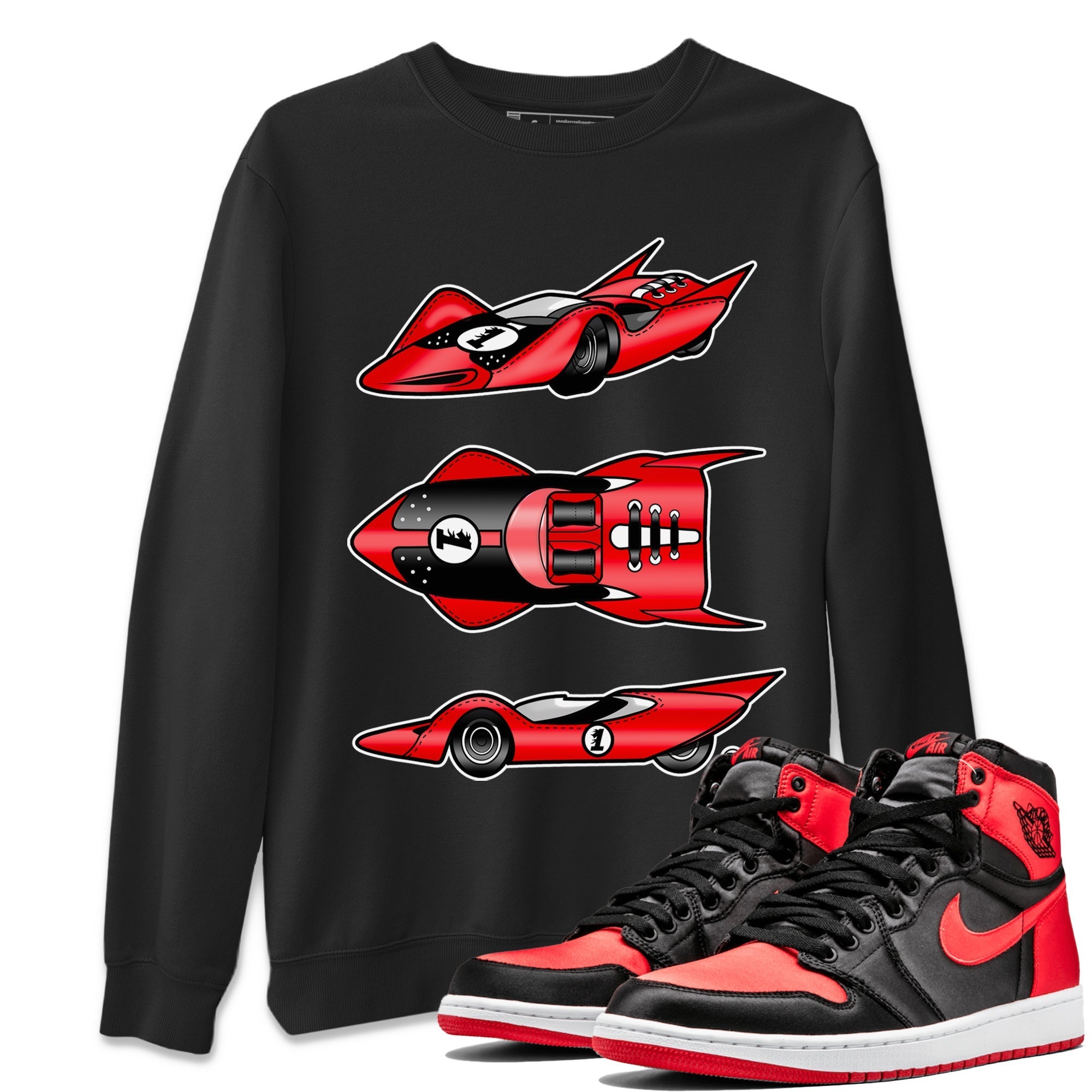 Race Car Unisex Tops - Air Jordan 1 Satin Bred
