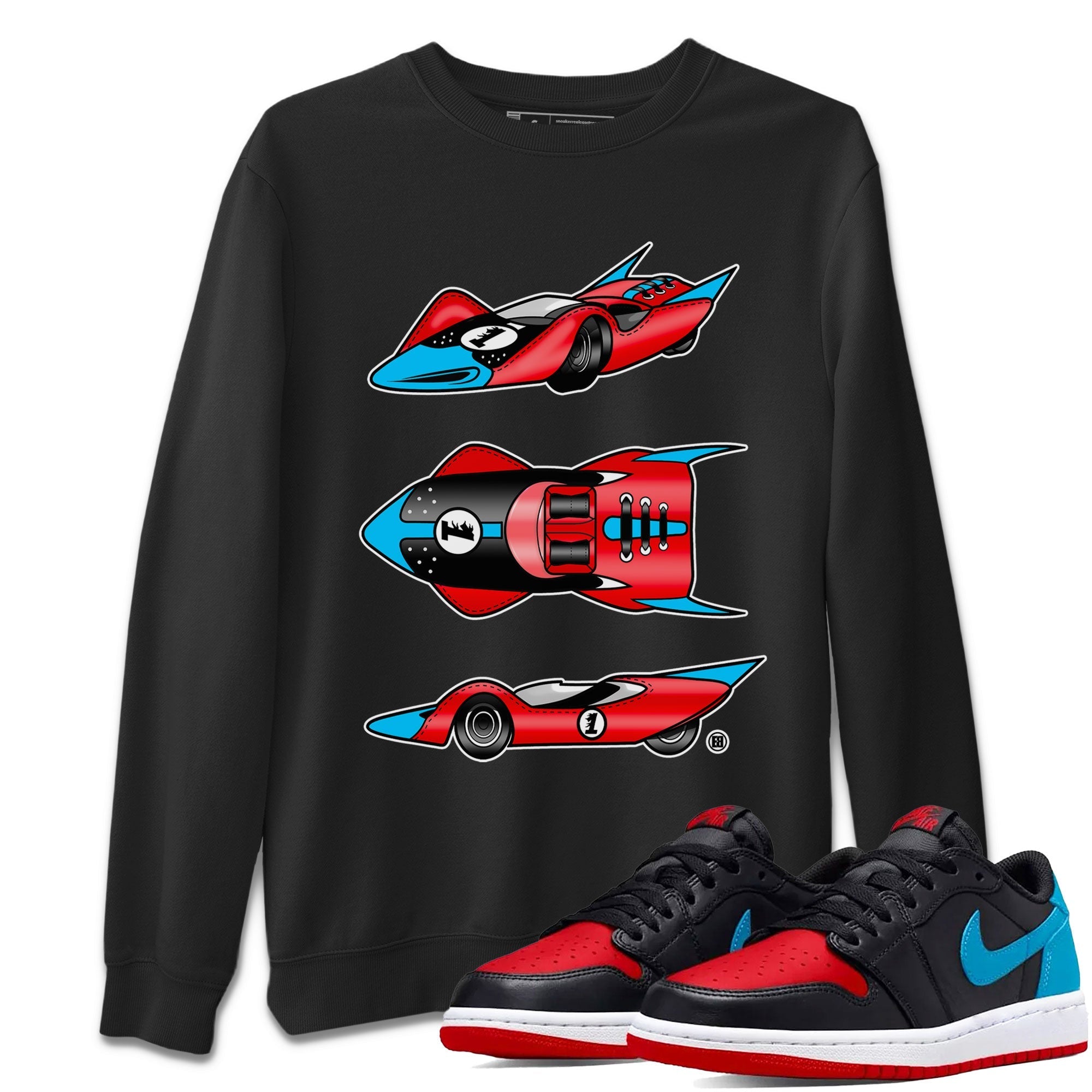 Race Car Unisex Tops - Air Jordan 1 UNC to Chicago