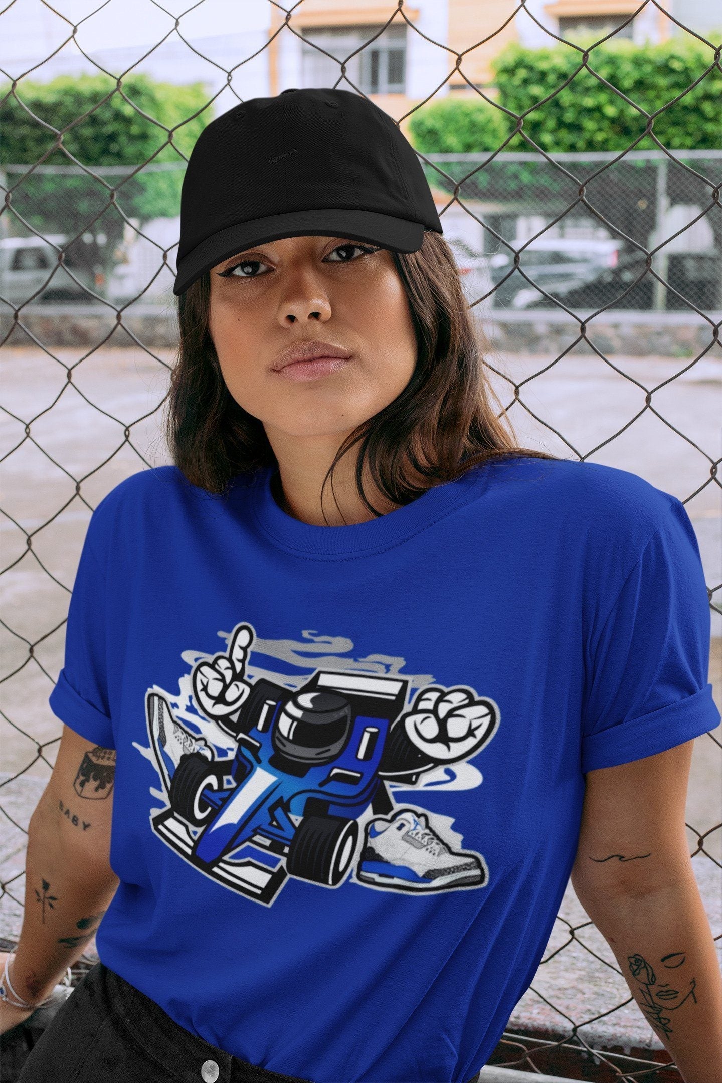 Racer Unisex Tops - Air Jordan 3 Racer Blue