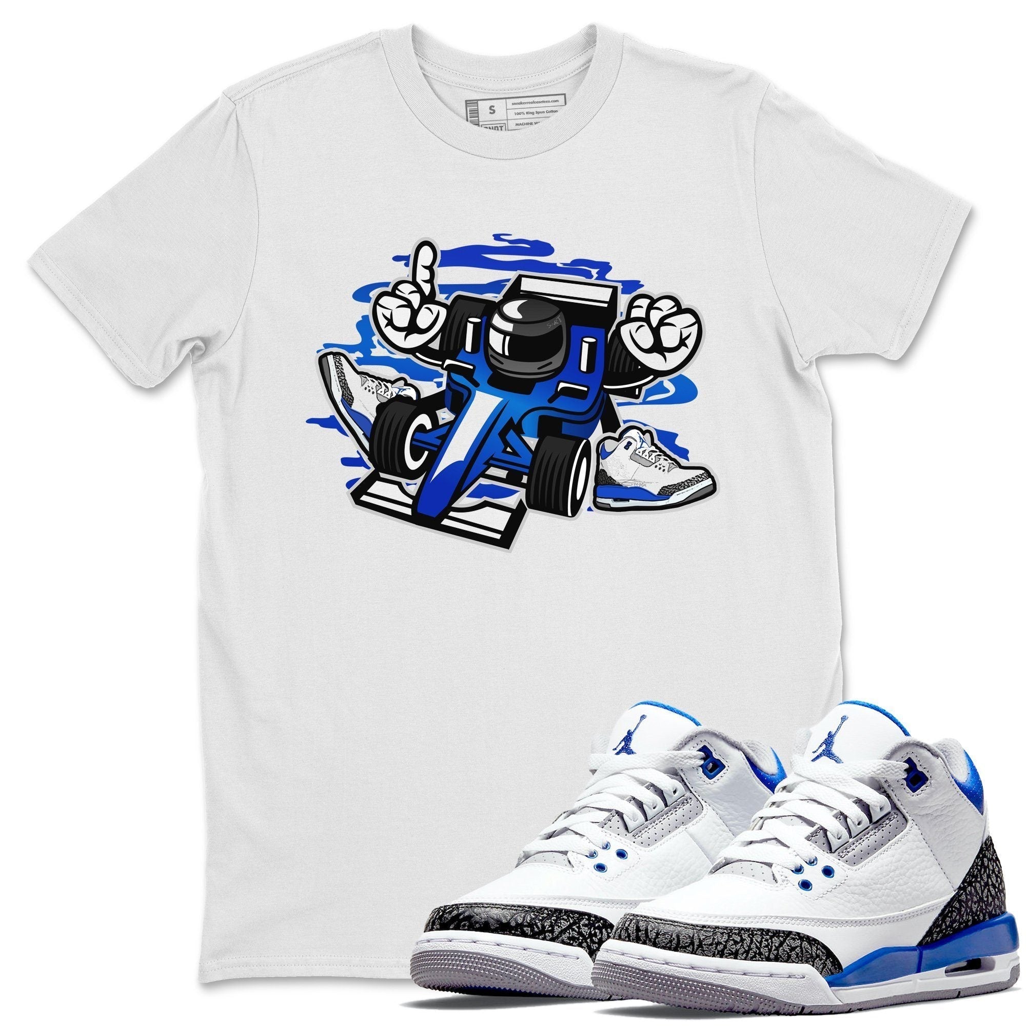 Racer Unisex Tops - Air Jordan 3 Racer Blue