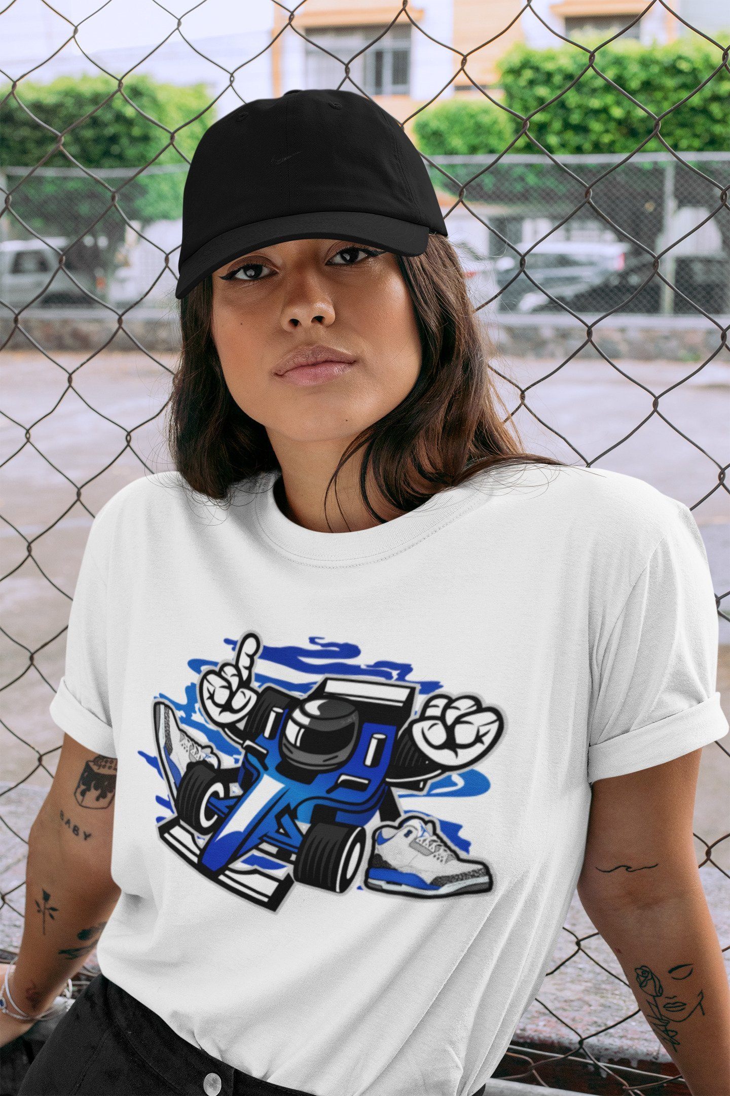 Racer Unisex Tops - Air Jordan 3 Racer Blue