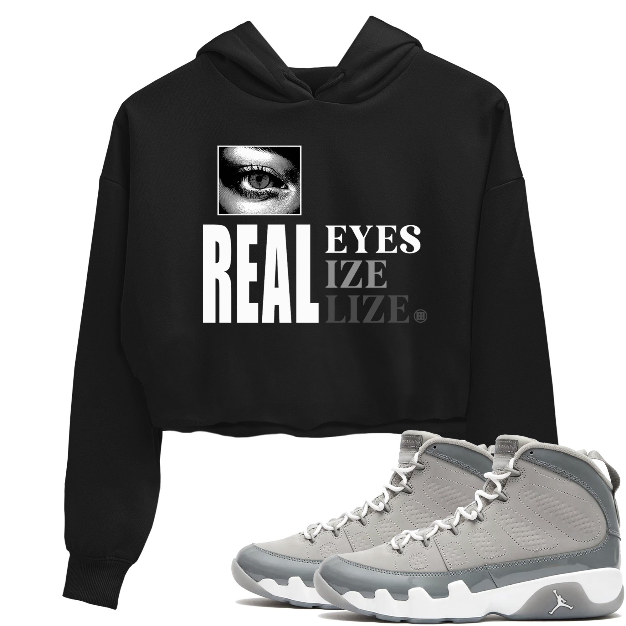 Real Eyes snkmatch Women's Top - Air Jordan 9 Cool Grey