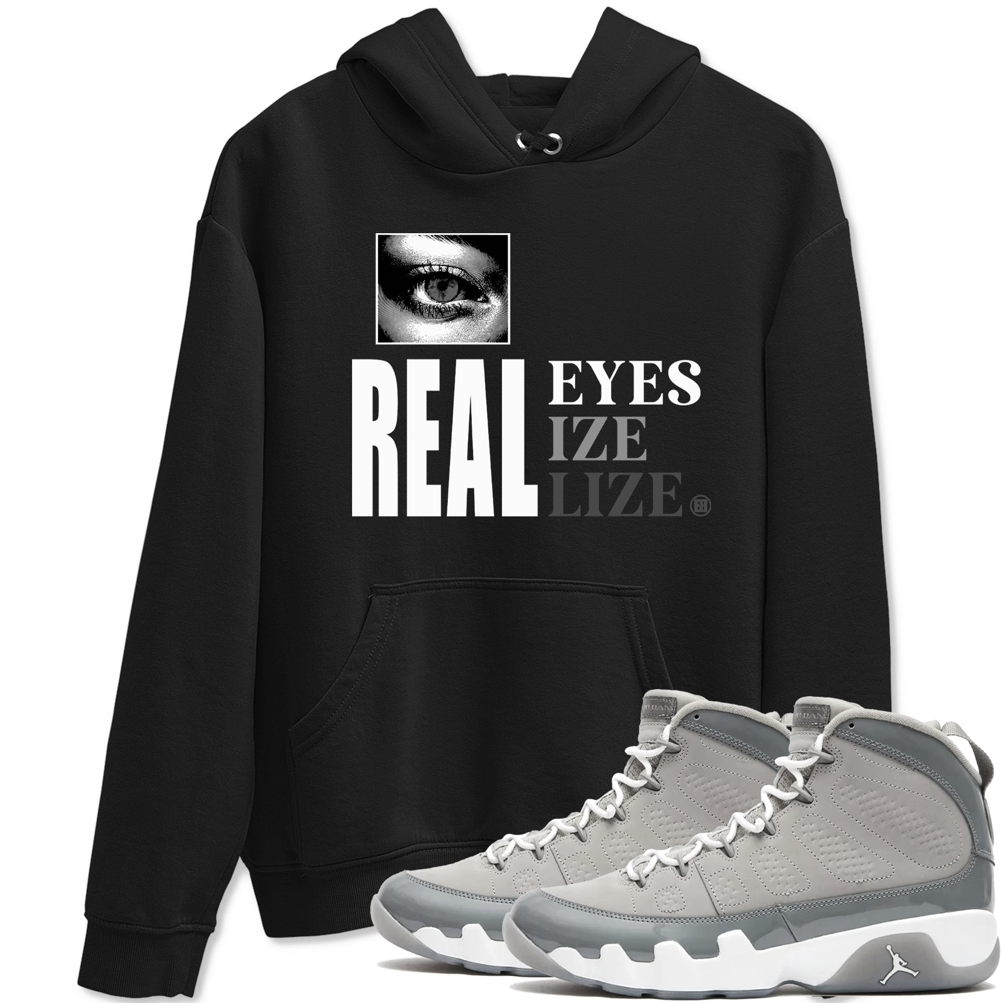 Real Eyes snkmatch Tees - Air Jordan 9 Cool Grey