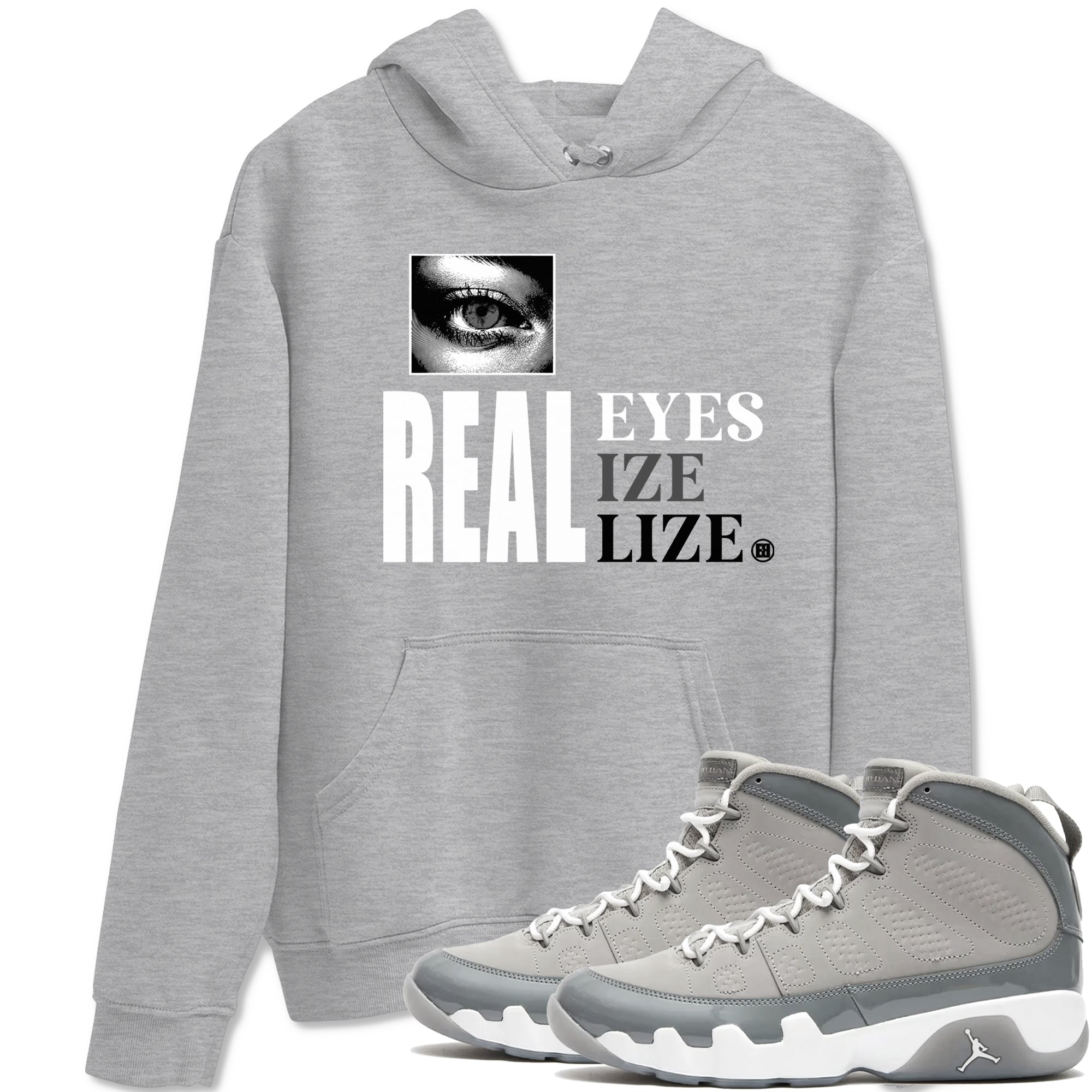 Real Eyes snkmatch Tees - Air Jordan 9 Cool Grey