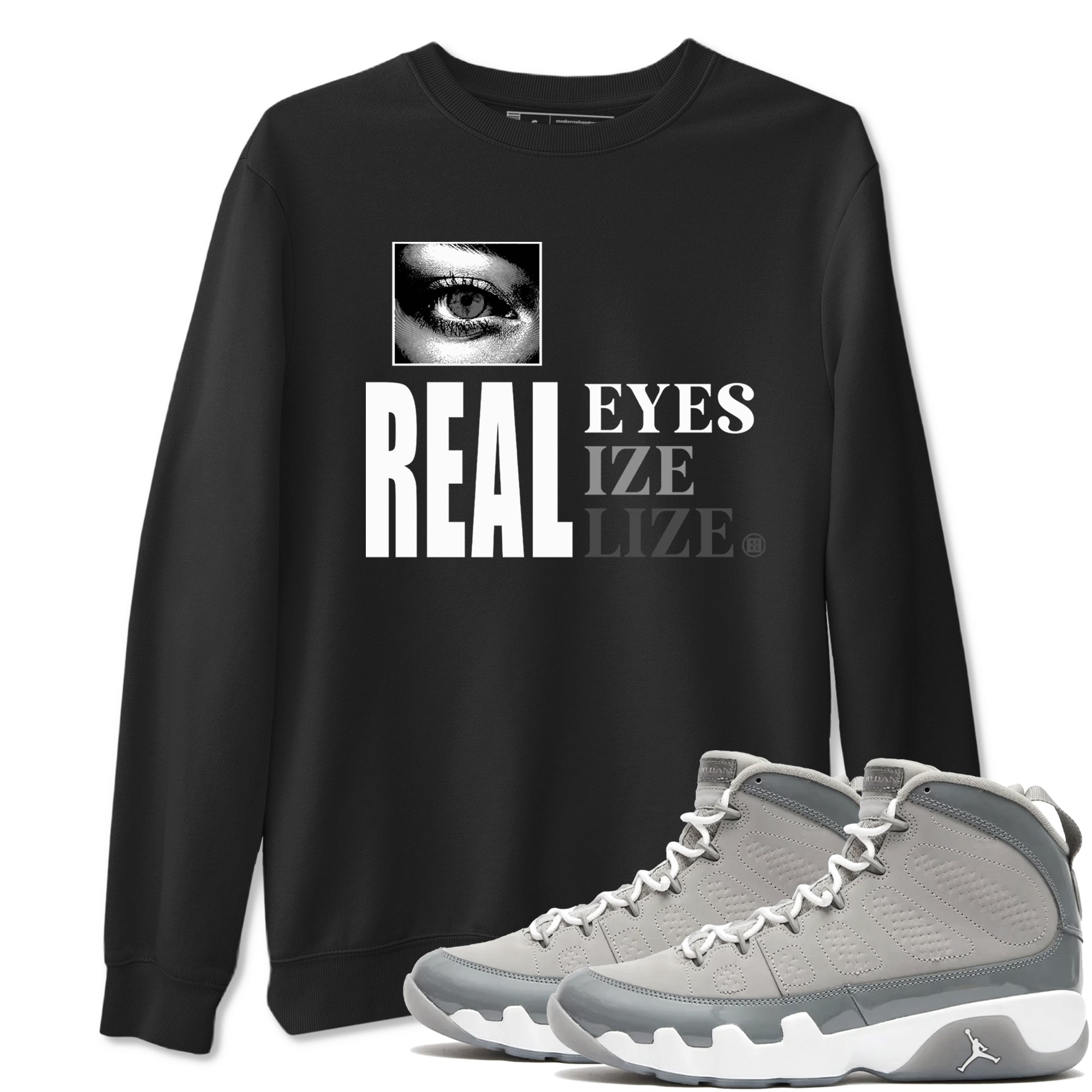 Real Eyes snkmatch Tees - Air Jordan 9 Cool Grey