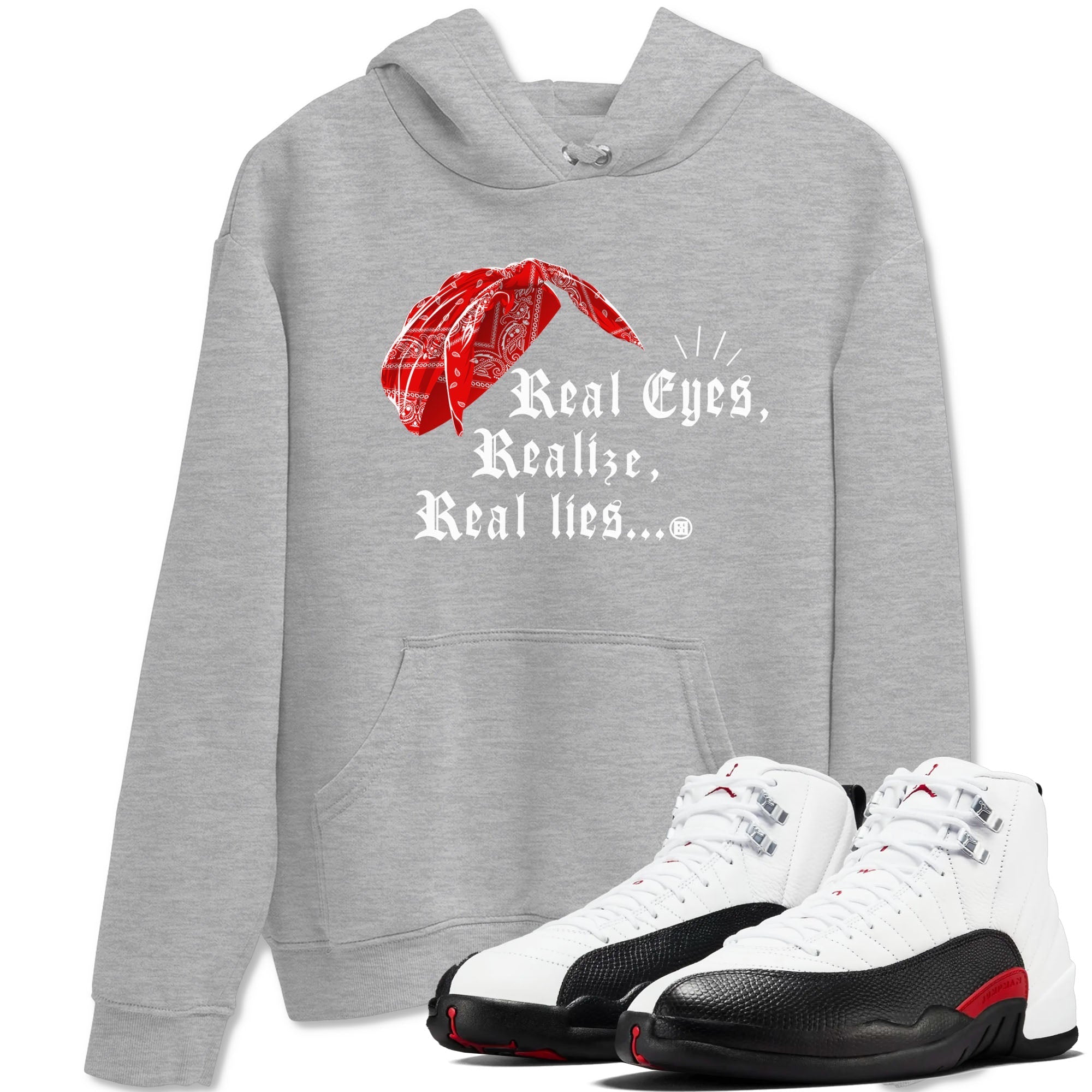 Real Eyes Realize Real Lies snkmatch Tees - Air Jordan 12 Taxi Flip