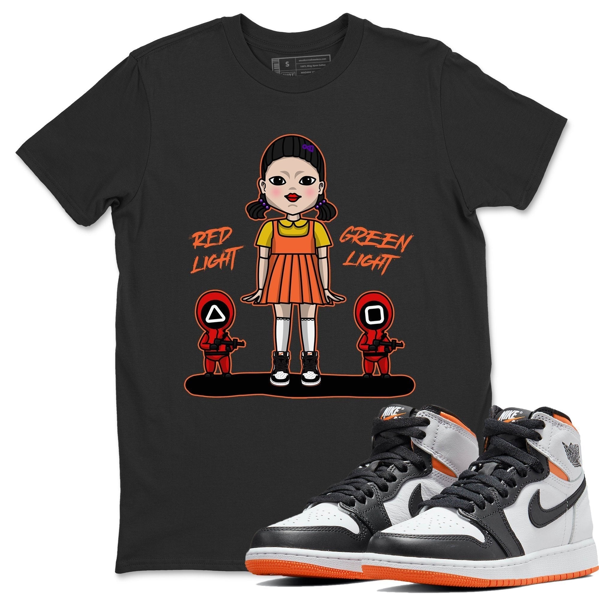 Red Light Green Light Unisex Tops - Air Jordan 1 Electro Orange