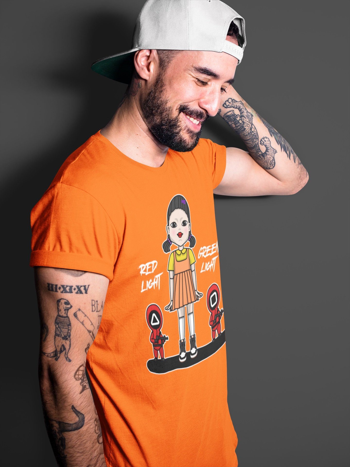 Red Light Green Light Unisex Tops - Air Jordan 1 Electro Orange