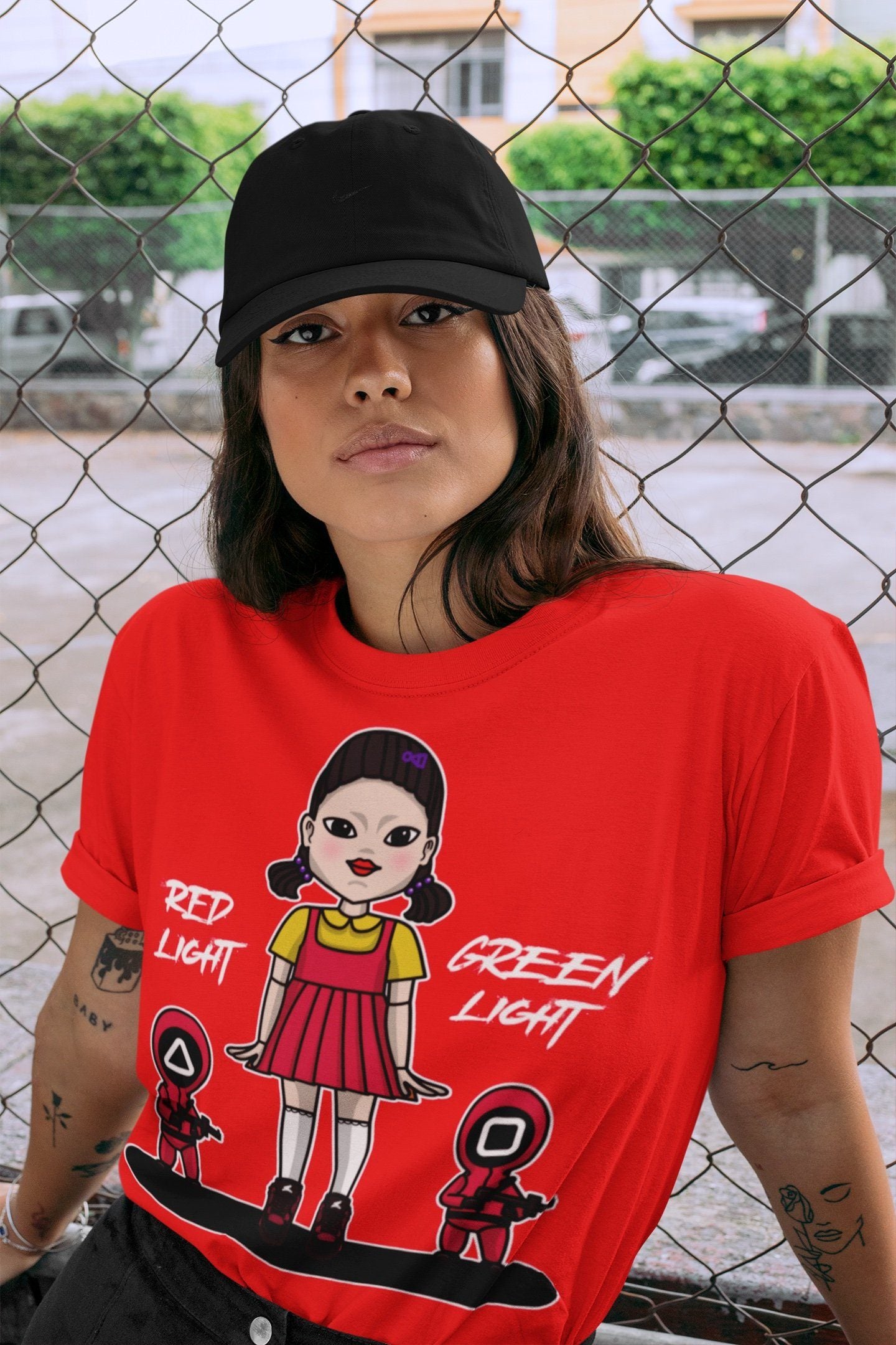 Red Light Green Light Unisex Tops - Air Jordan 4 Red Thunder
