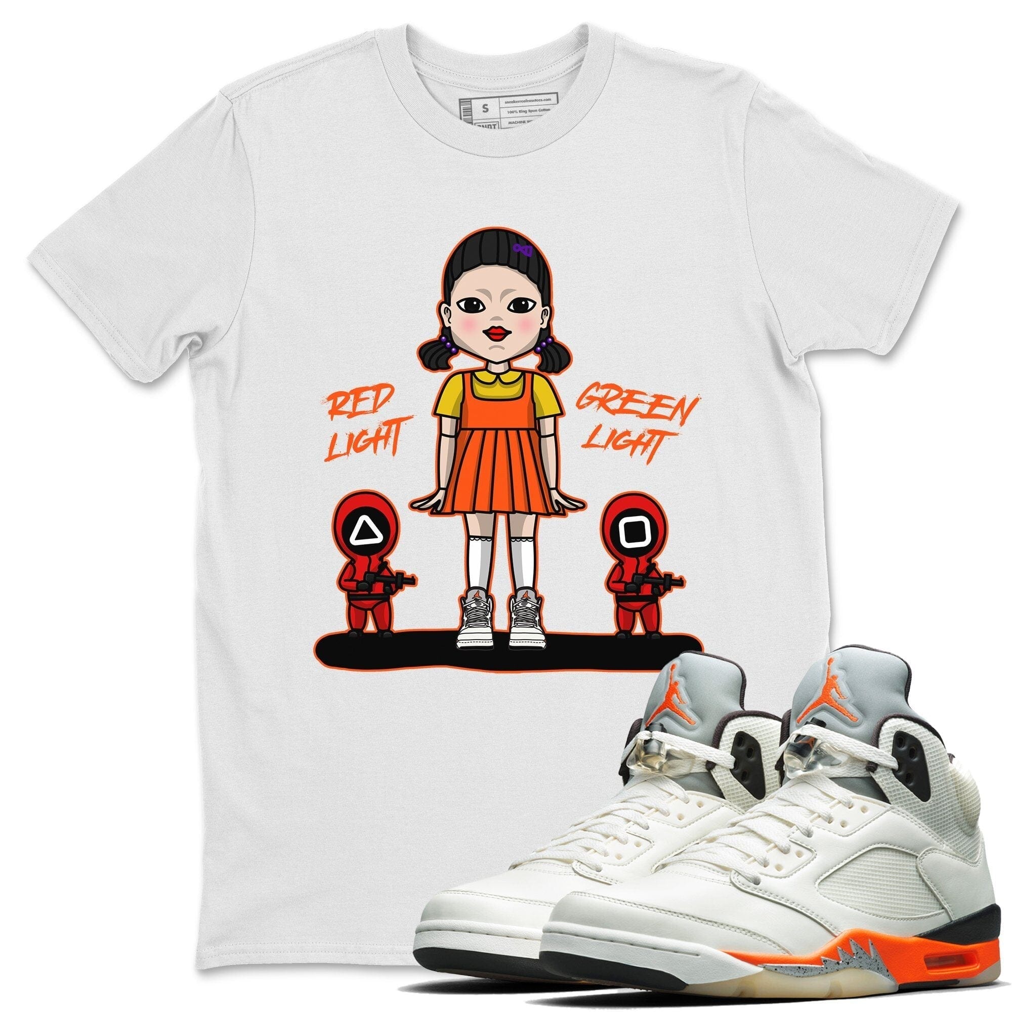 Red Light Green Light Unisex Tops - Air Jordan 5 Shattered Backboard