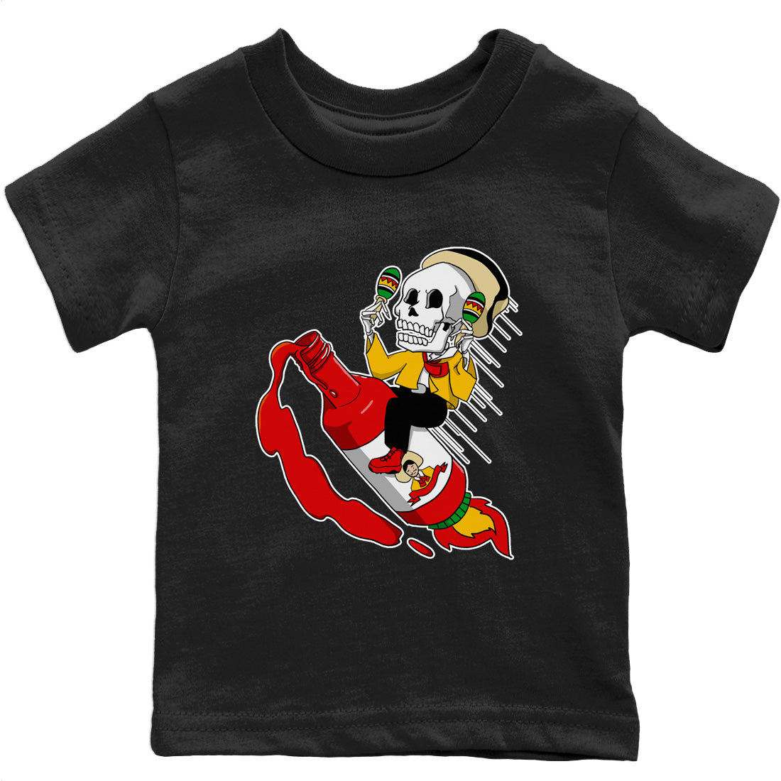 Red Rocket Kids Tops - Air Jordan 9 Chile Red