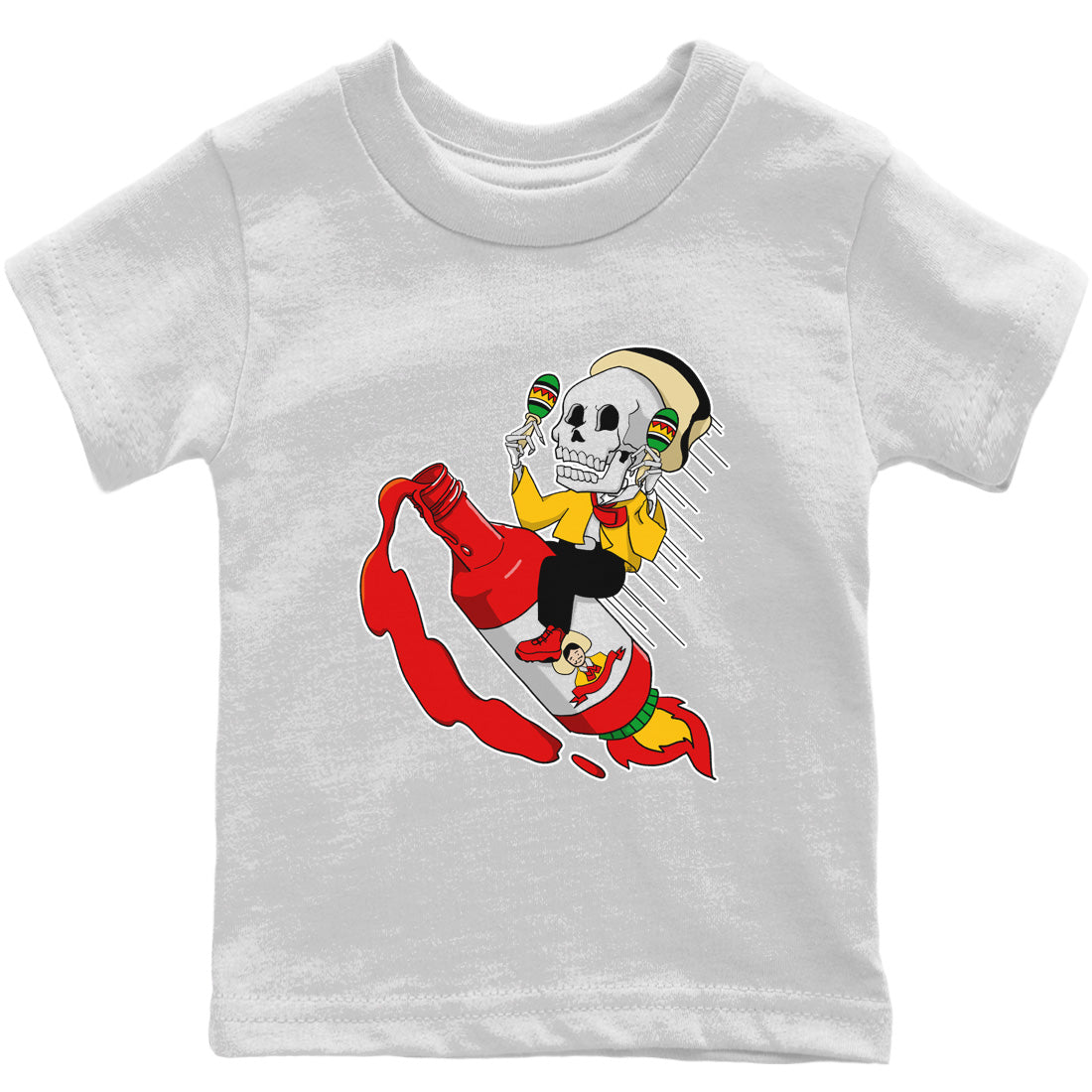 Red Rocket Kids Tops - Air Jordan 9 Chile Red
