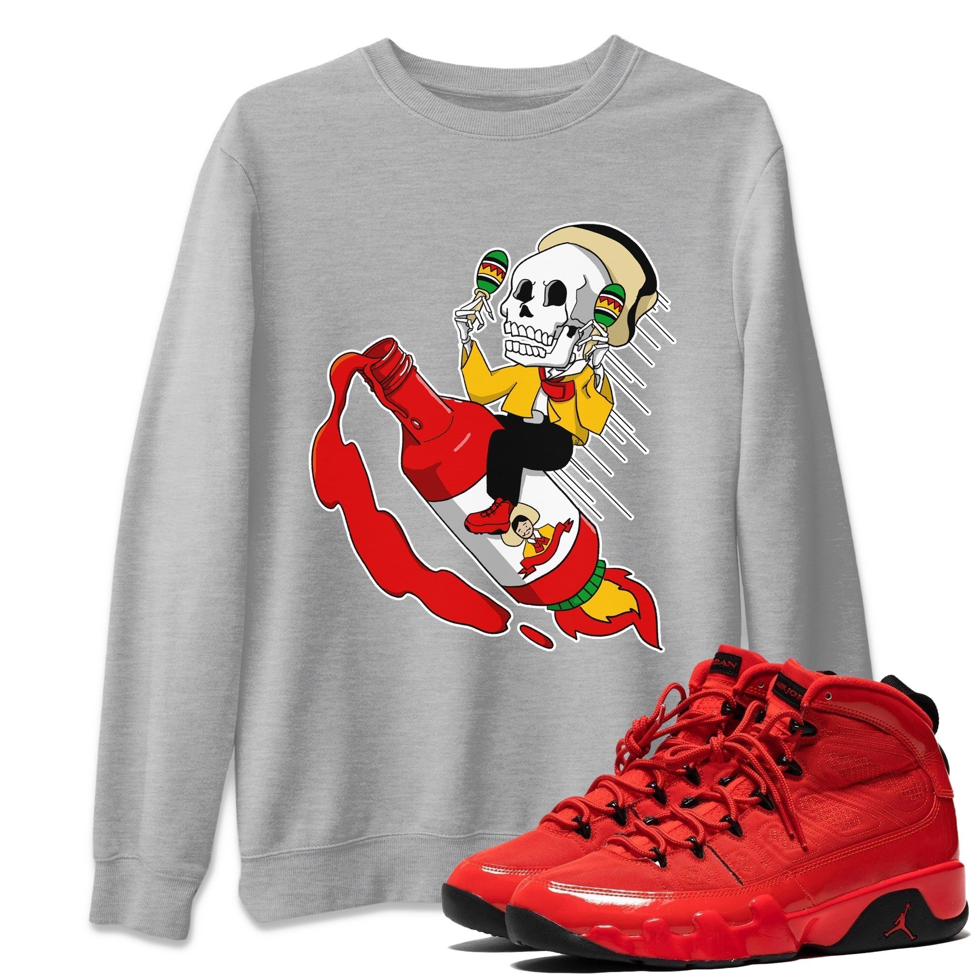Red Rocket Unisex Tops - Air Jordan 9 Chile Red