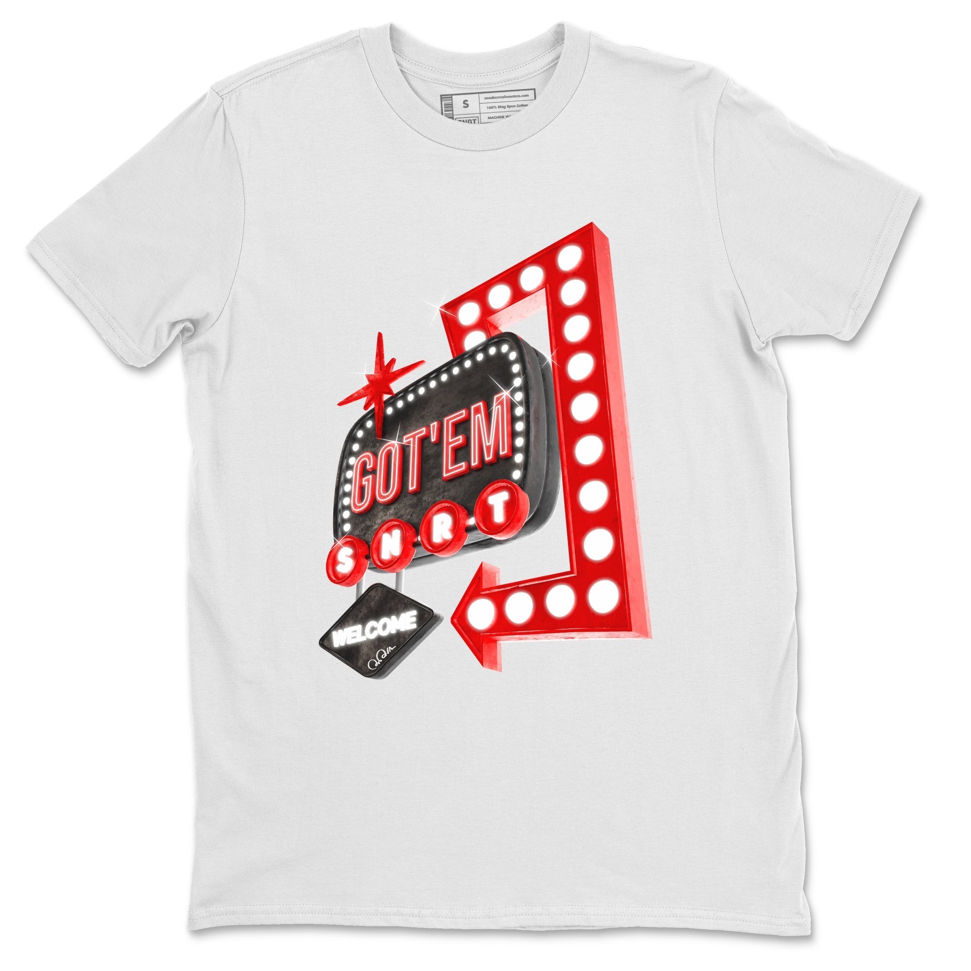 Retro Neon Sign snkmatch Tee - Air Jordan 1 Satin Bred