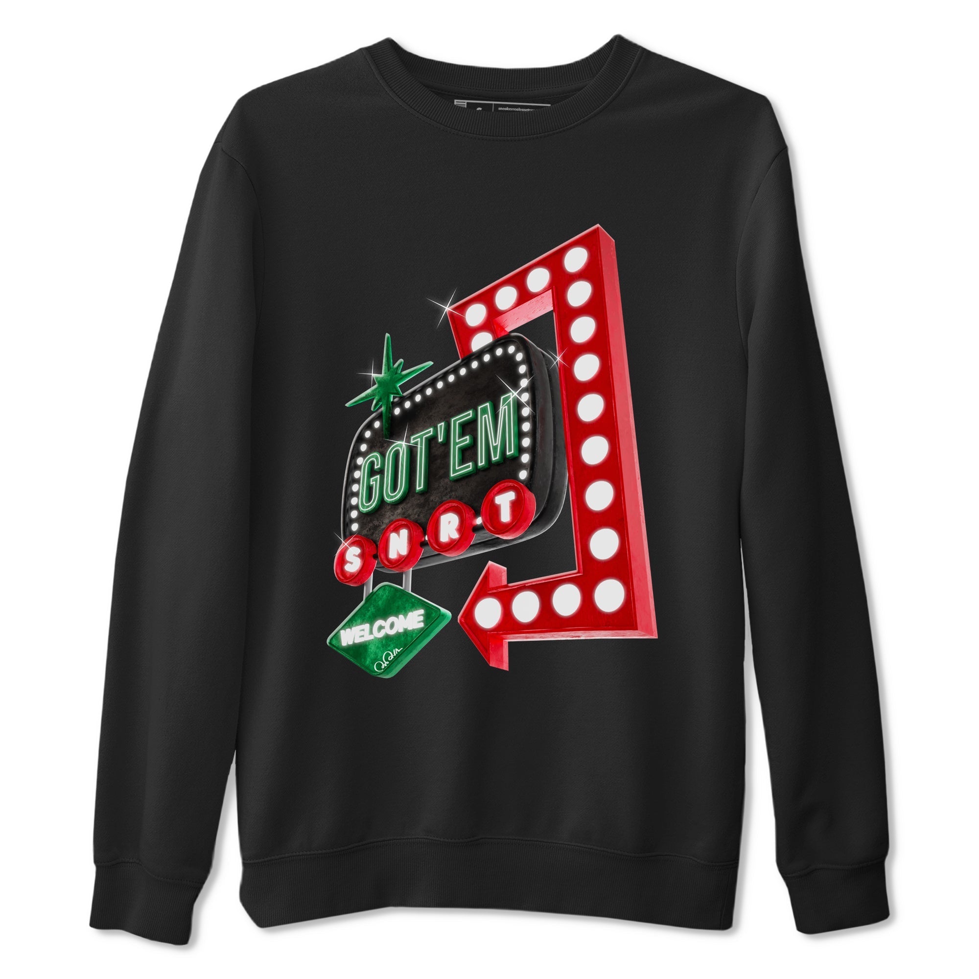 Retro Neon Sign snkmatch Tee - Air Jordan 2 Christmas