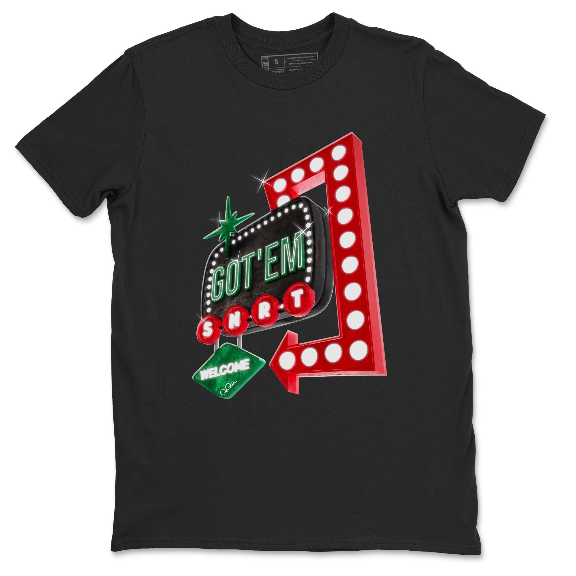 Retro Neon Sign snkmatch Tee - Air Jordan 2 Christmas