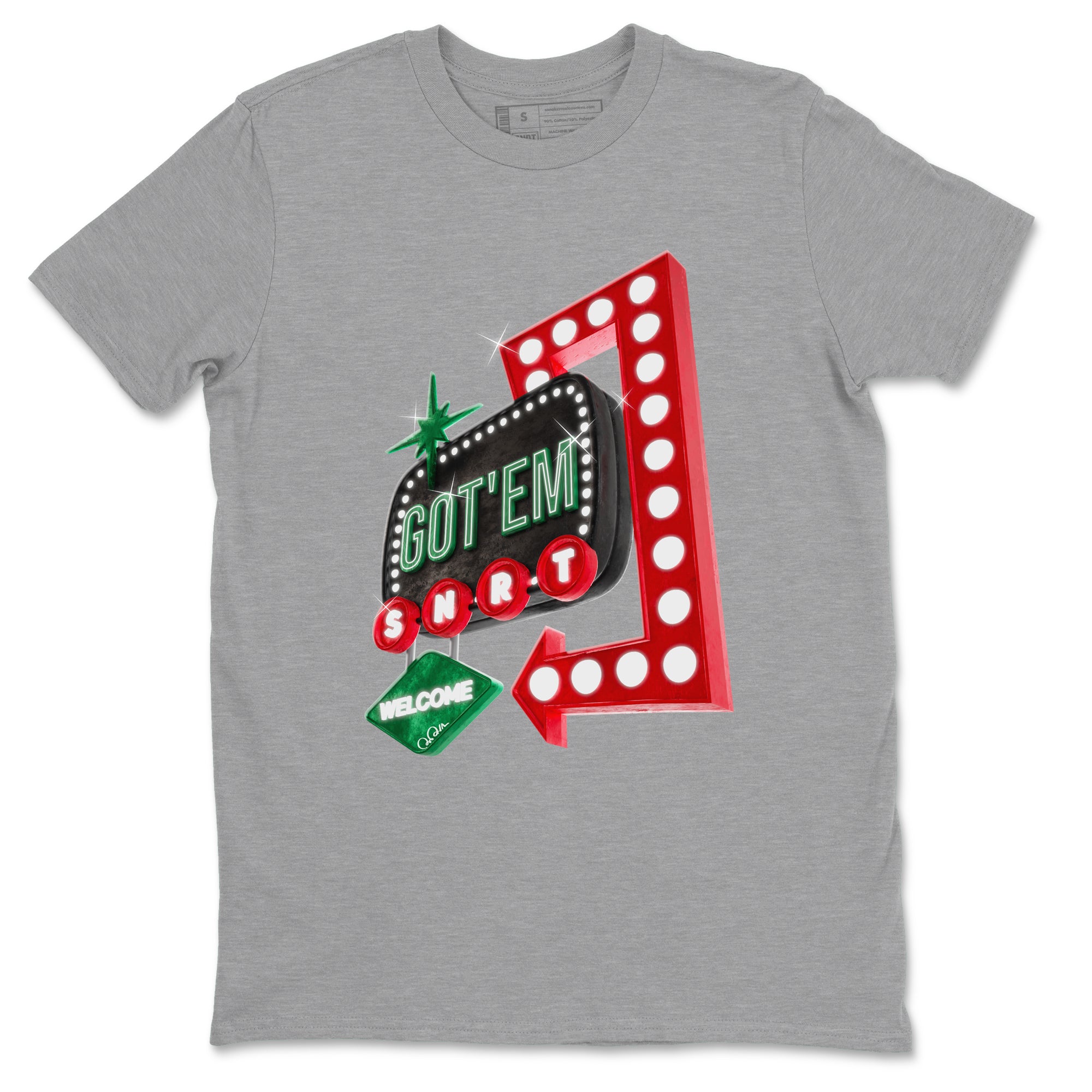 Retro Neon Sign snkmatch Tee - Air Jordan 2 Christmas