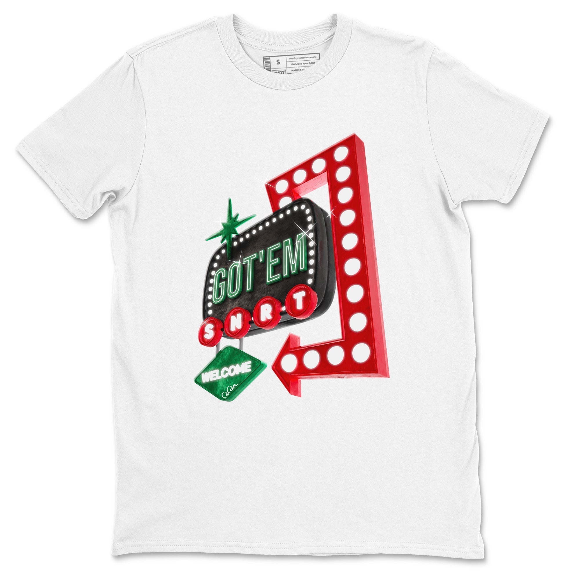 Retro Neon Sign snkmatch Tee - Air Jordan 2 Christmas