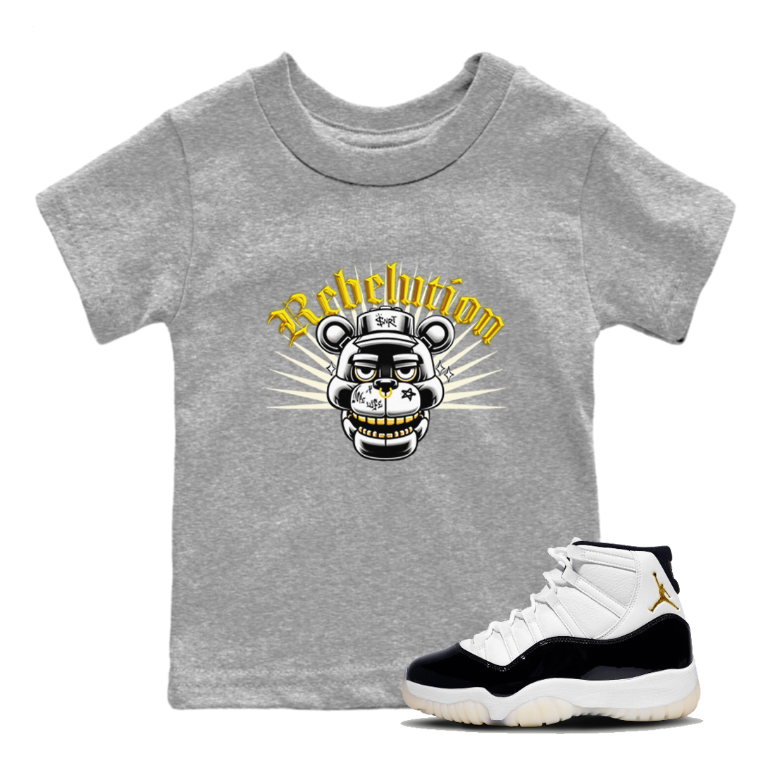 Revolution snkmatch Tee Kids - Air Jordan 11 Gratitude