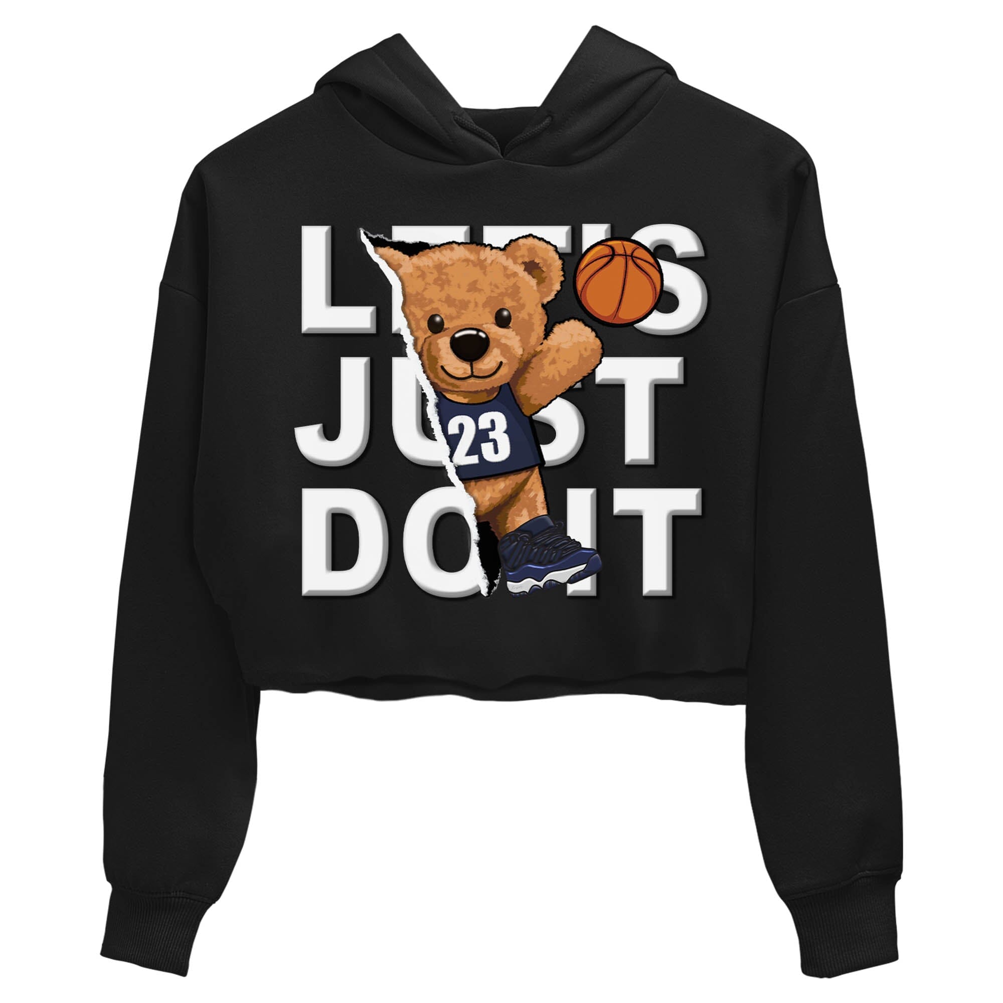Rib Out Bear Women's Tops - Air Jordan 11 Midnight Navy