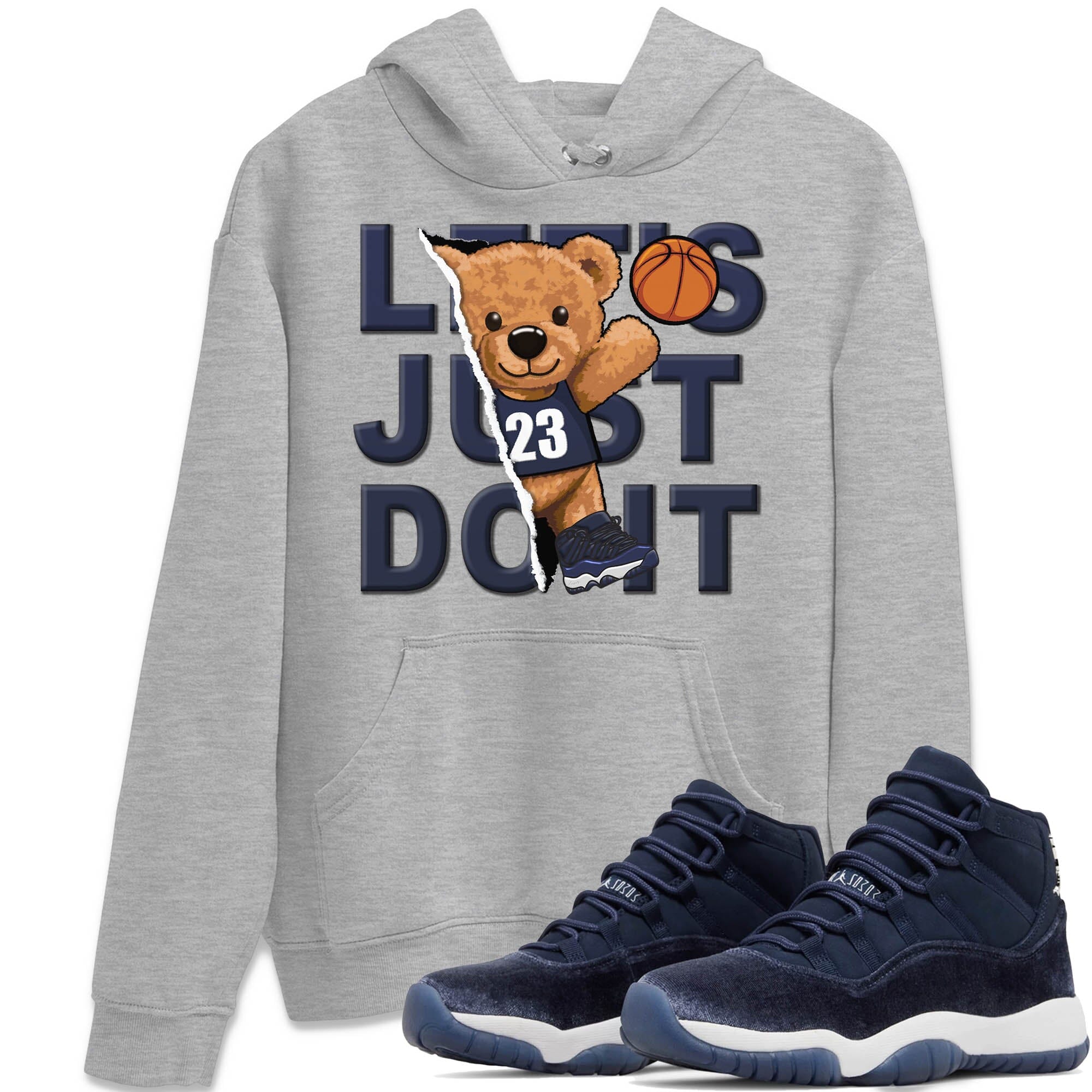 Rib Out Bear Unisex Tops - Air Jordan 11 Midnight Navy