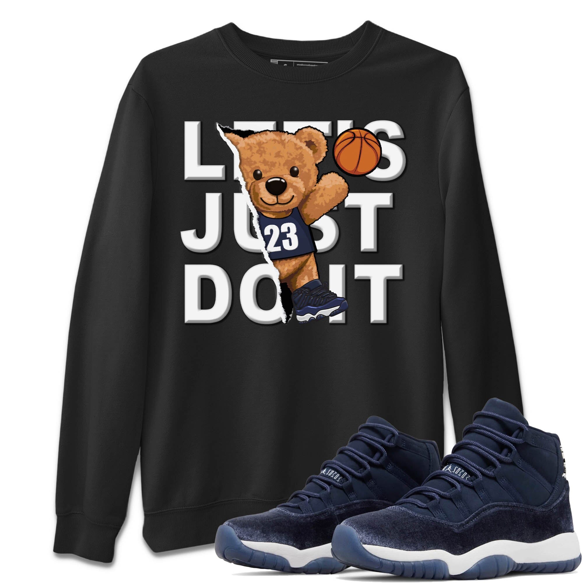 Rib Out Bear Unisex Tops - Air Jordan 11 Midnight Navy