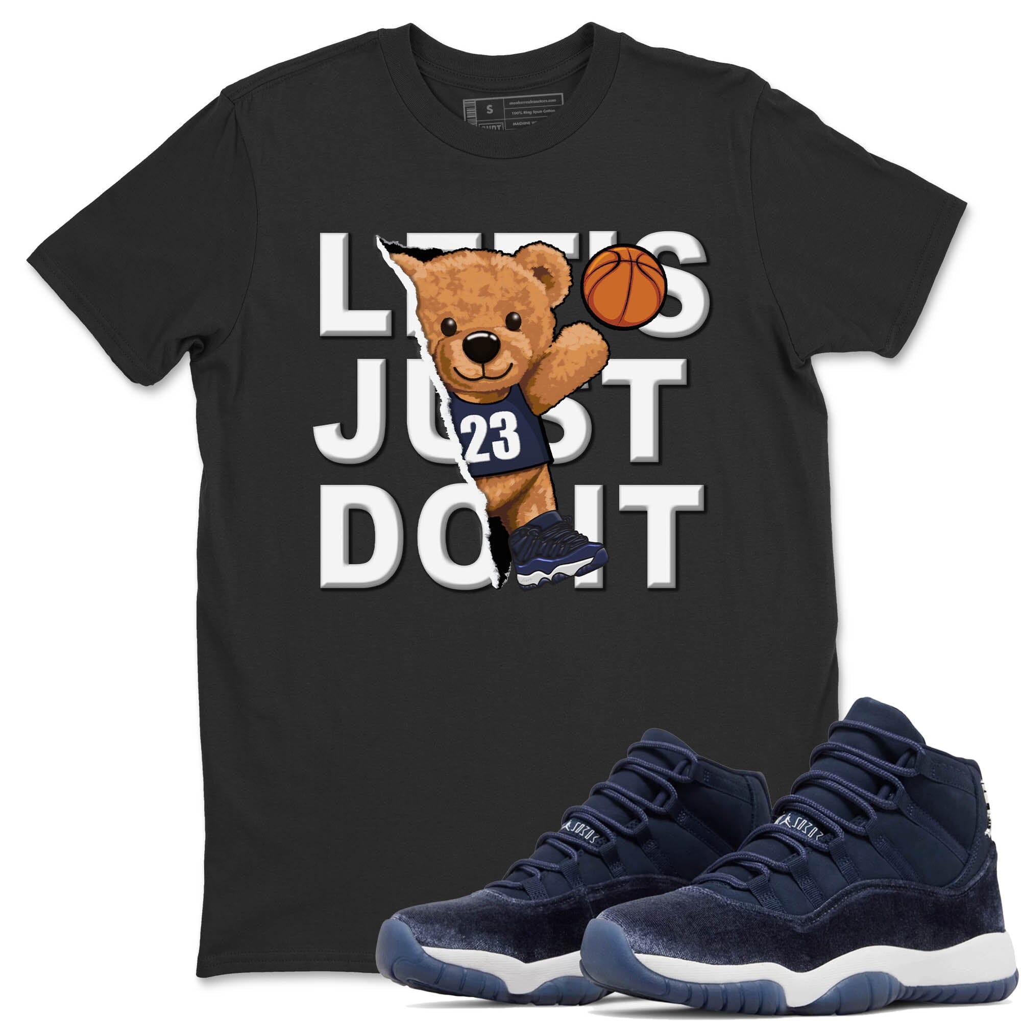 Rib Out Bear Unisex Tops - Air Jordan 11 Midnight Navy