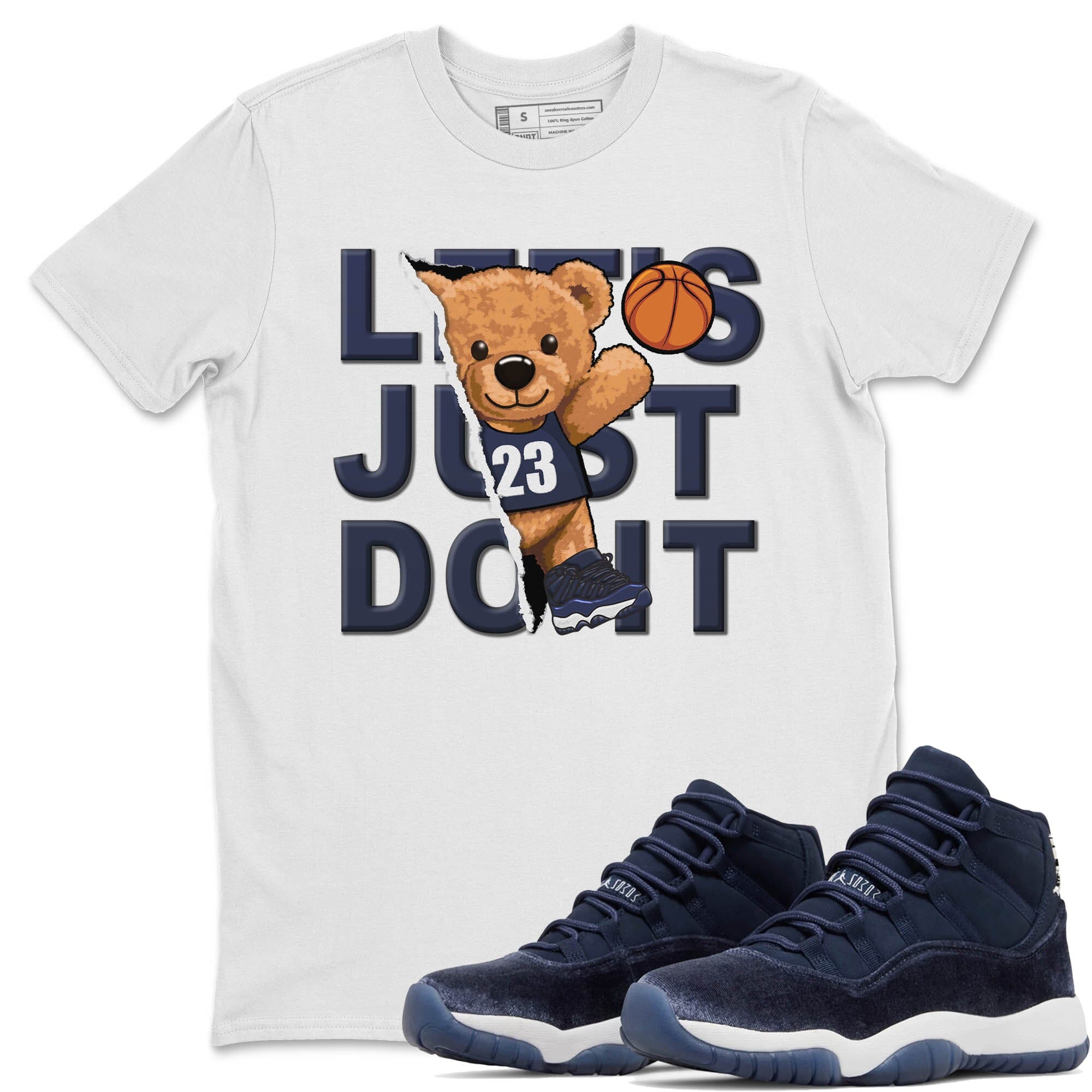 Rib Out Bear Unisex Tops - Air Jordan 11 Midnight Navy