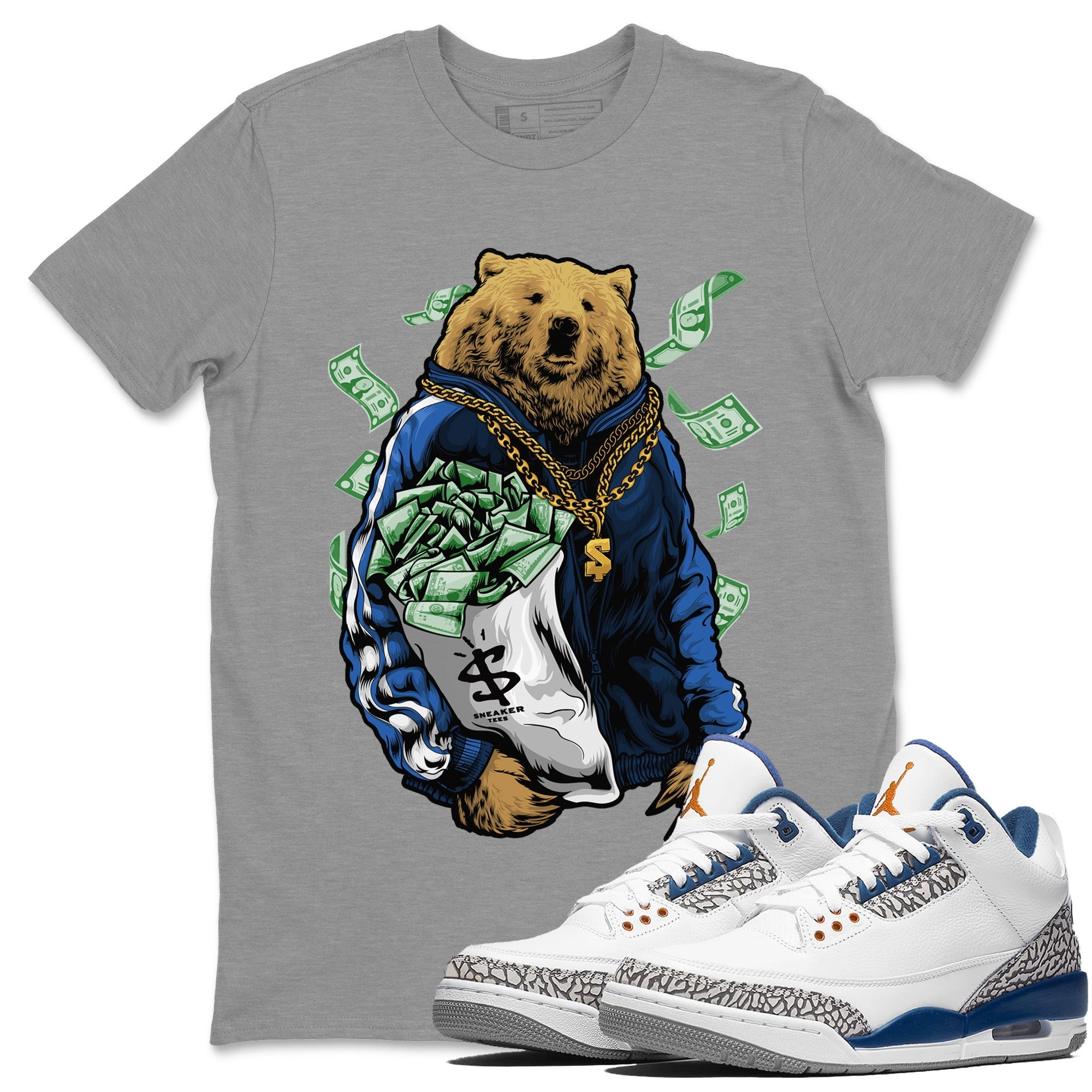 Rich Bear Unisex Tops - Air Jordan 3 Wizards