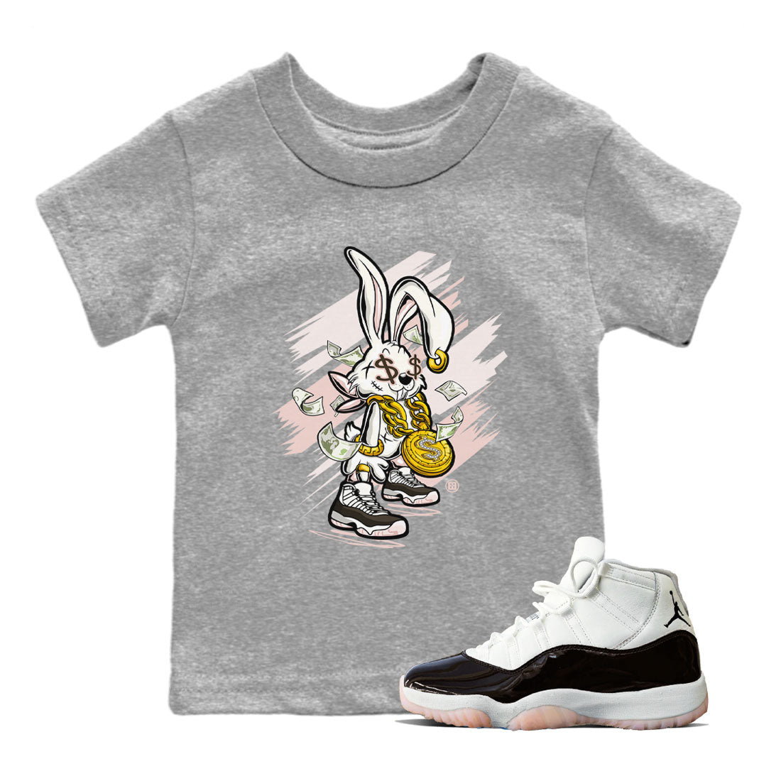 Rich Bunny snkmatch Tee Kids - Air Jordan 11 Neapolitan