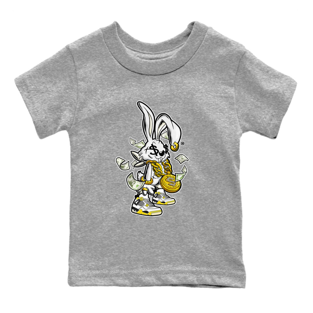 Rich Bunny snkmatch Tees Kids - Air Jordan 4 Vivid Sulfur