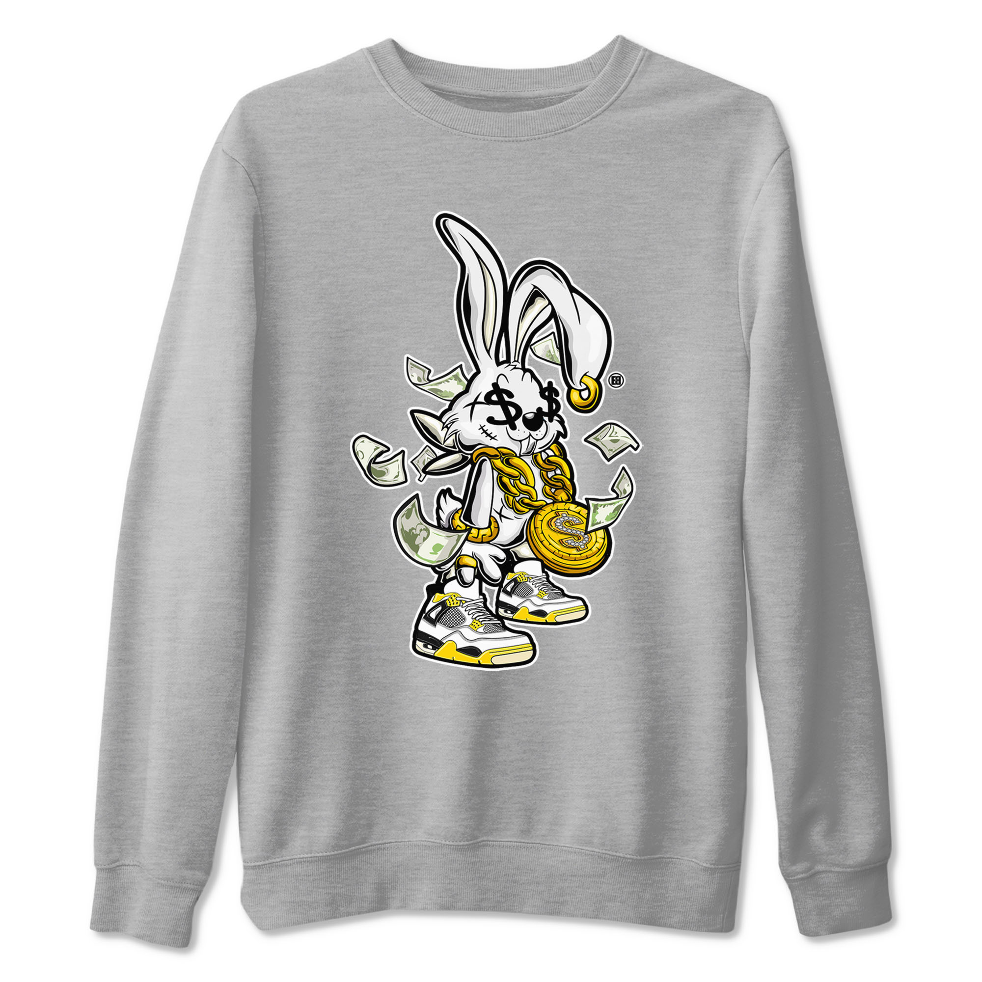 Rich Bunny snkmatch Tees - Air Jordan 4 Vivid Sulfur