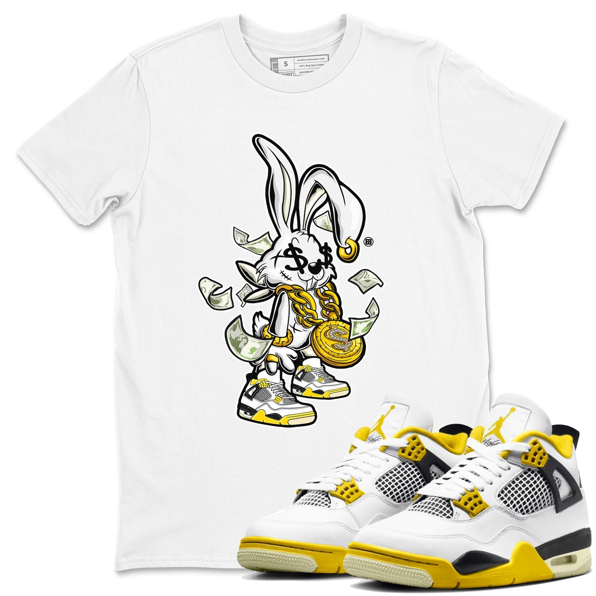 Rich Bunny snkmatch Tees - Air Jordan 4 Vivid Sulfur