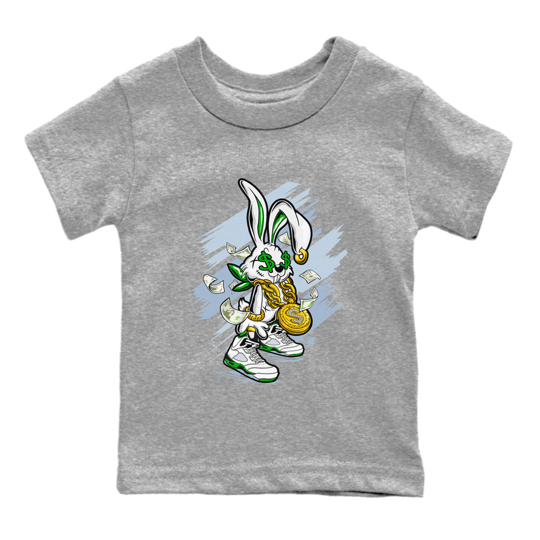 Rich Bunny snkmatch Tee Kids - Air Jordan 5 Lucky Green
