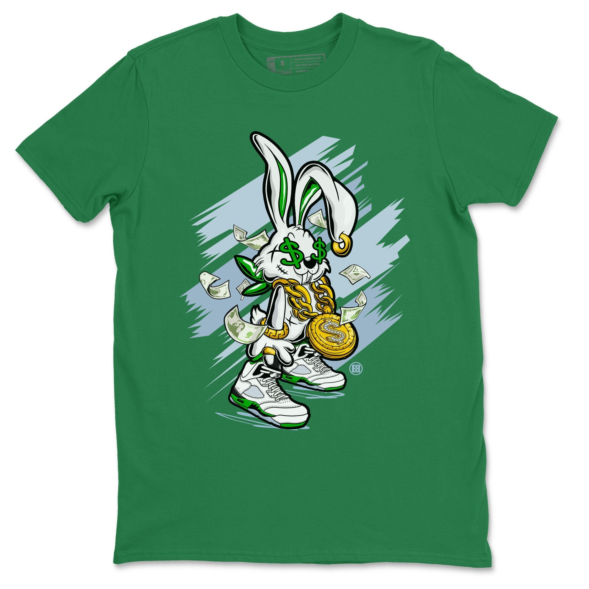 Rich Bunny snkmatch Tee - Air Jordan 5 Lucky Green