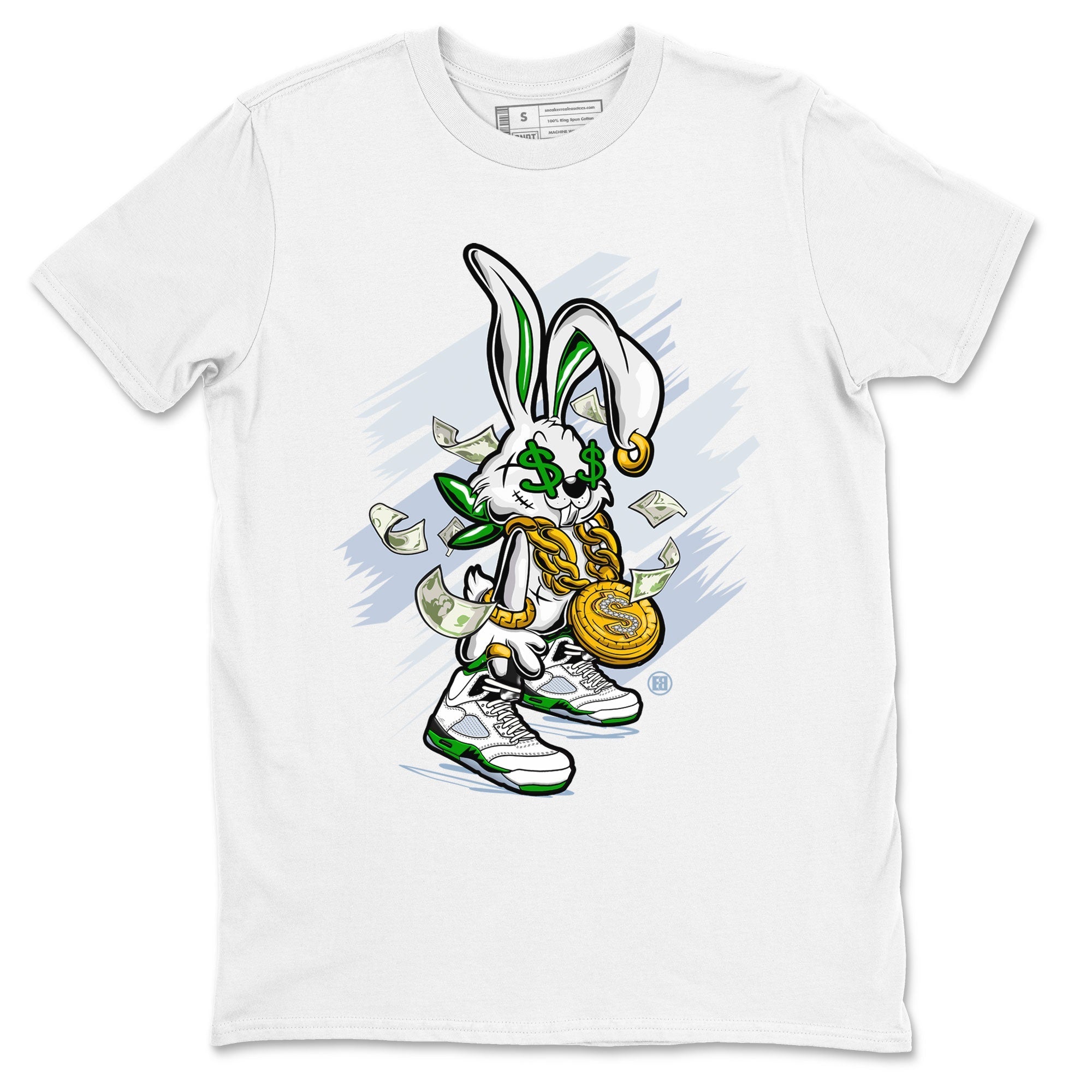 Rich Bunny snkmatch Tee - Air Jordan 5 Lucky Green