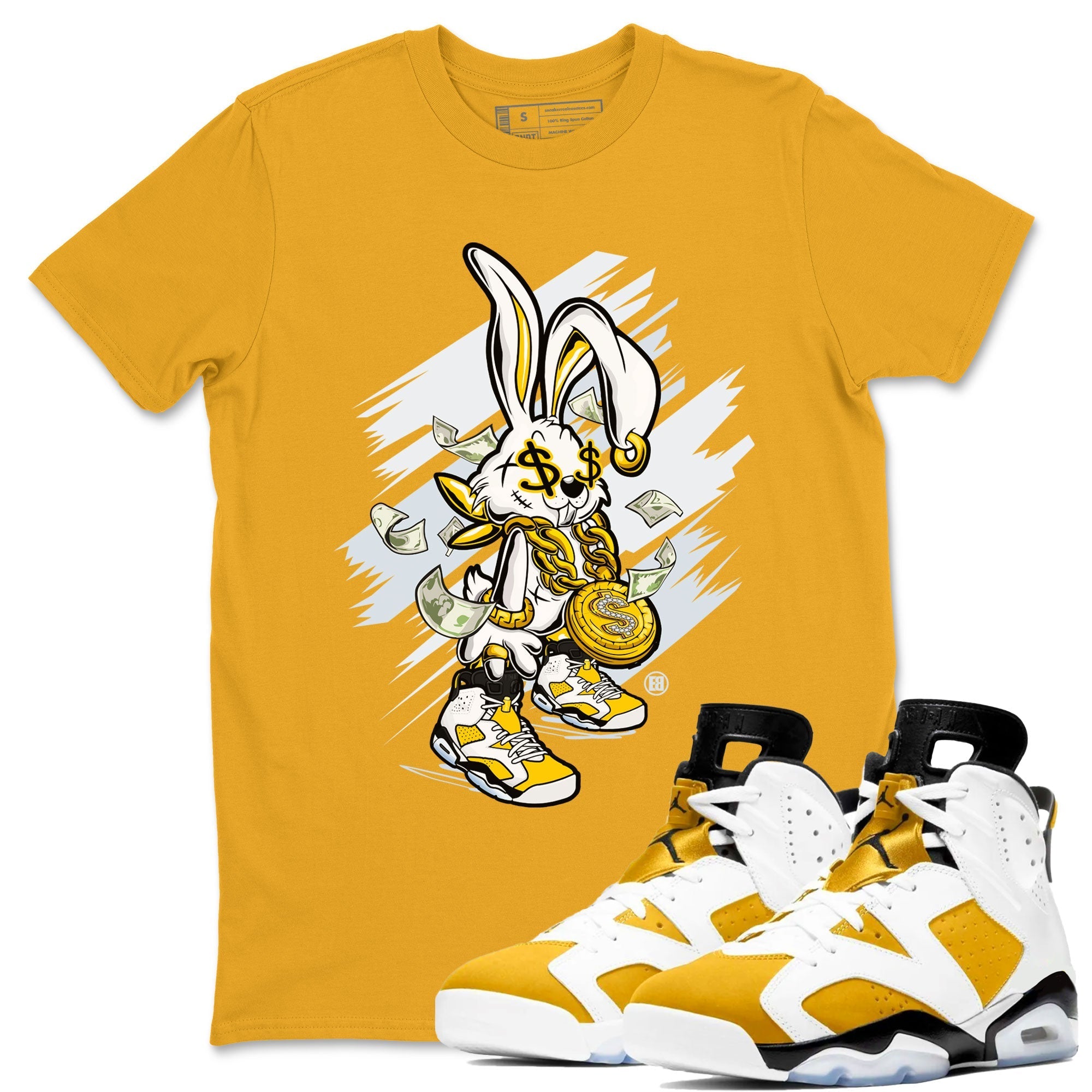 Rich Bunny snkmatch Tee - Air Jordan 6 Yellow Ochre